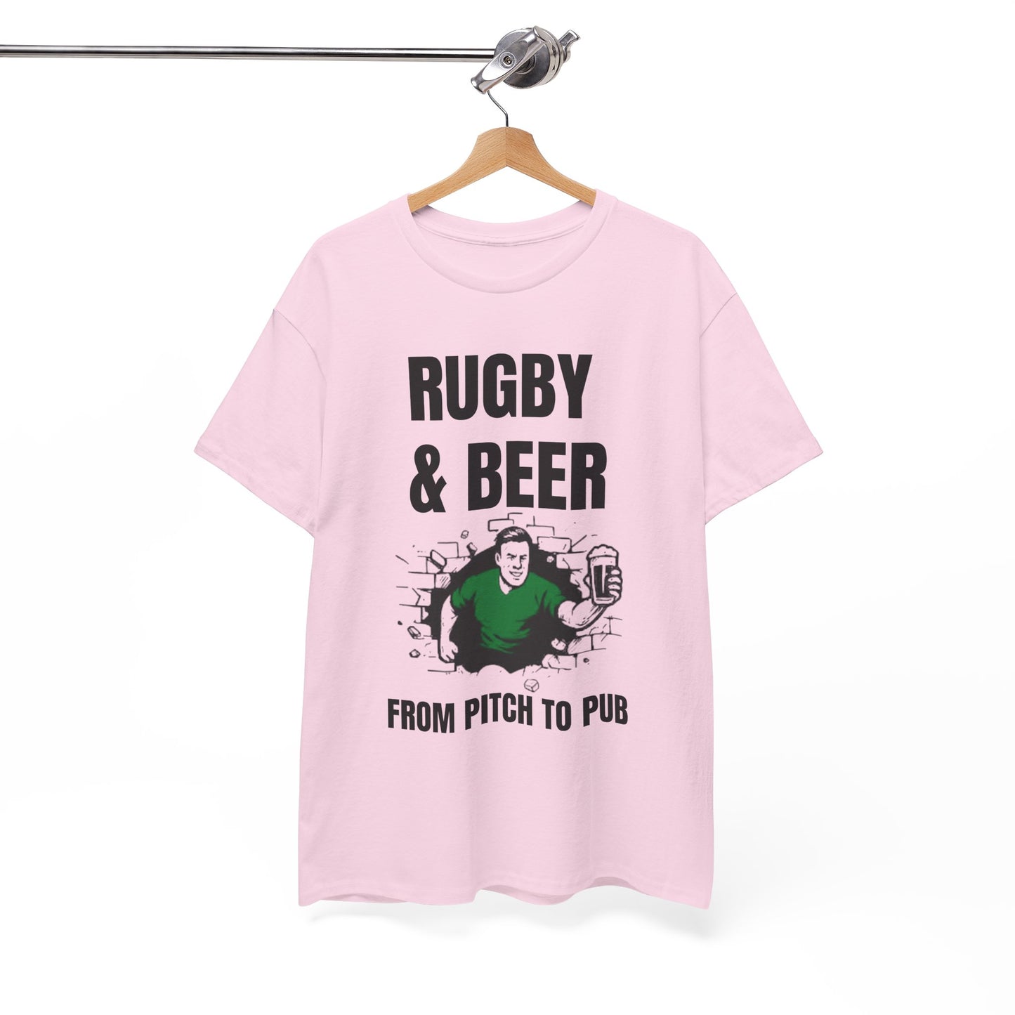 T-shirt Rugby et bière – Du terrain au pub | T-shirt des supporters irlandais de rugby