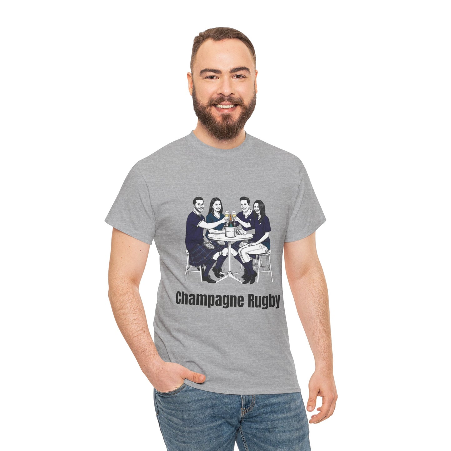T-shirt de rugby champagne – Cadeau pour les supporters du Tournoi des Six Nations en Écosse