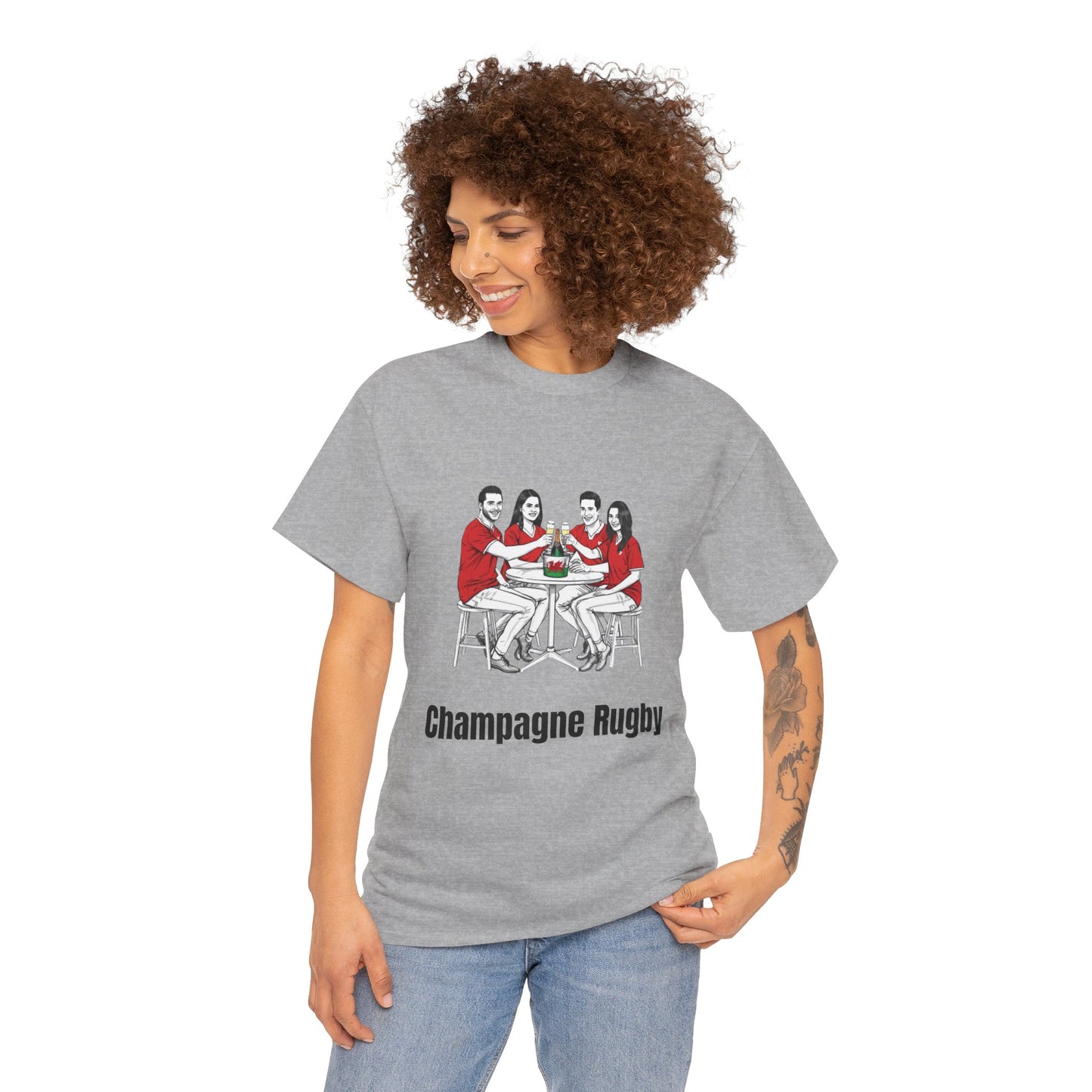 T-shirt de rugby champagne - Cadeau pour les supporters du Pays de Galles du Tournoi des Six Nations