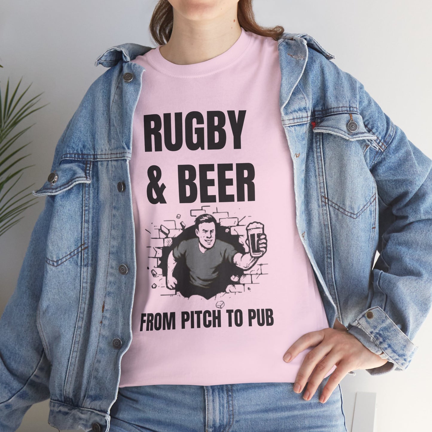 T-shirt Rugby et bière – Du terrain au pub | T-shirt des supporters anglais de rugby
