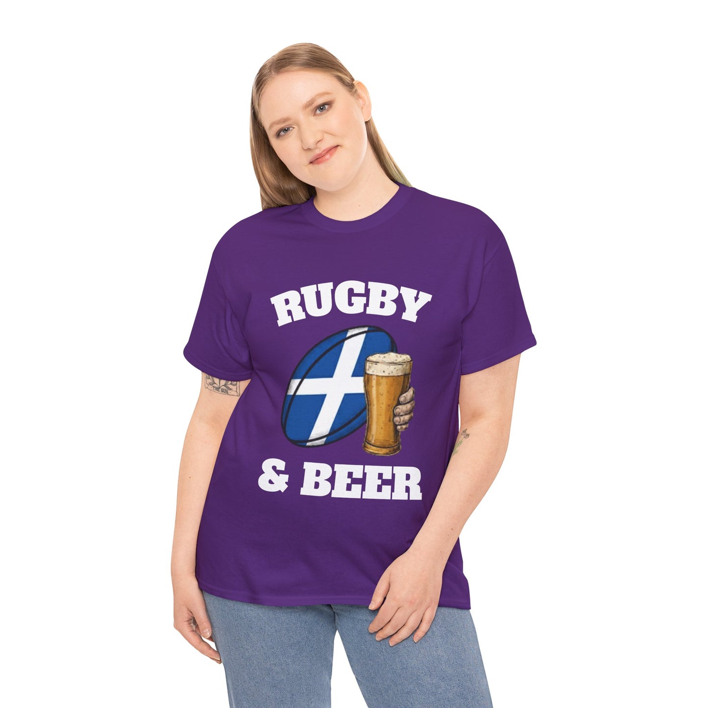 Scotland Rugby & Beer T-Shirt – Perfect for Match Days, Gifts & Lads Trips