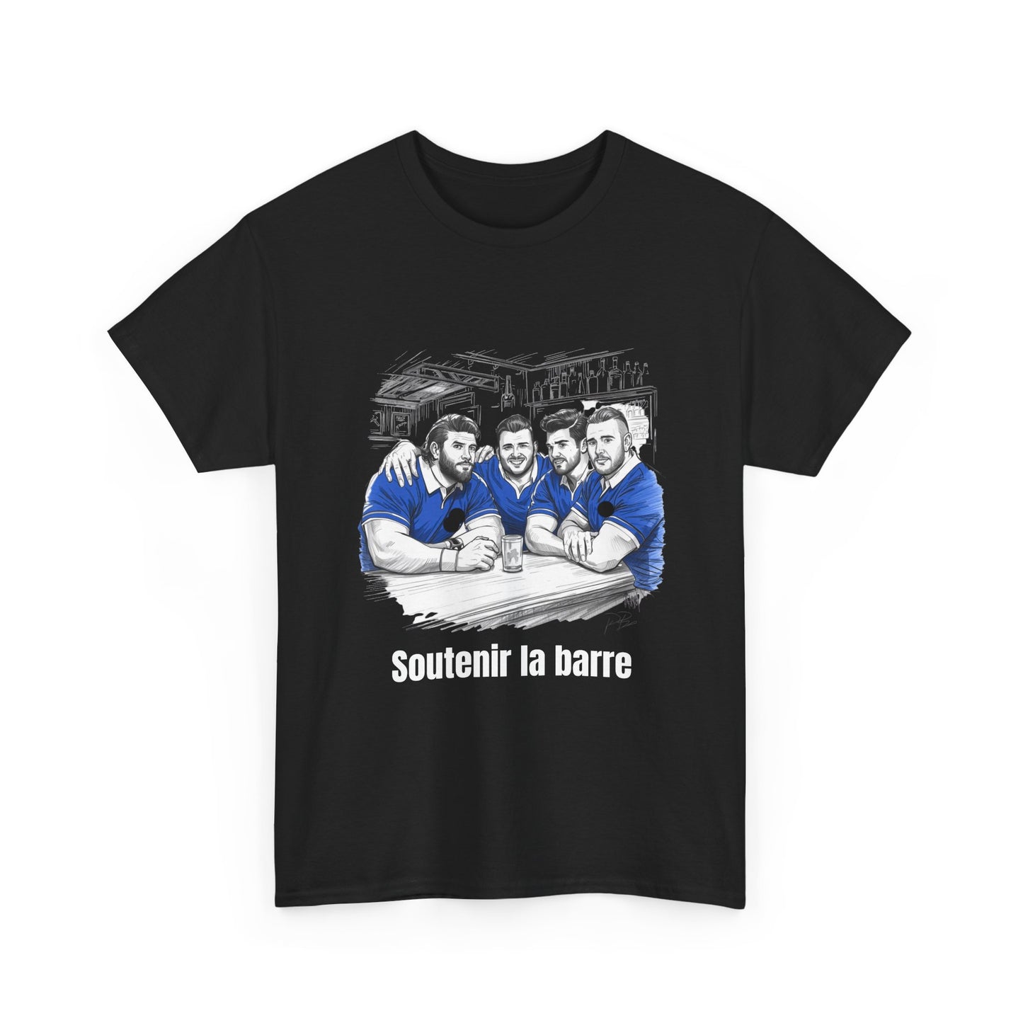 Propping Up The Bar – Funny French Rugby T-Shirt for Fans & Gifts