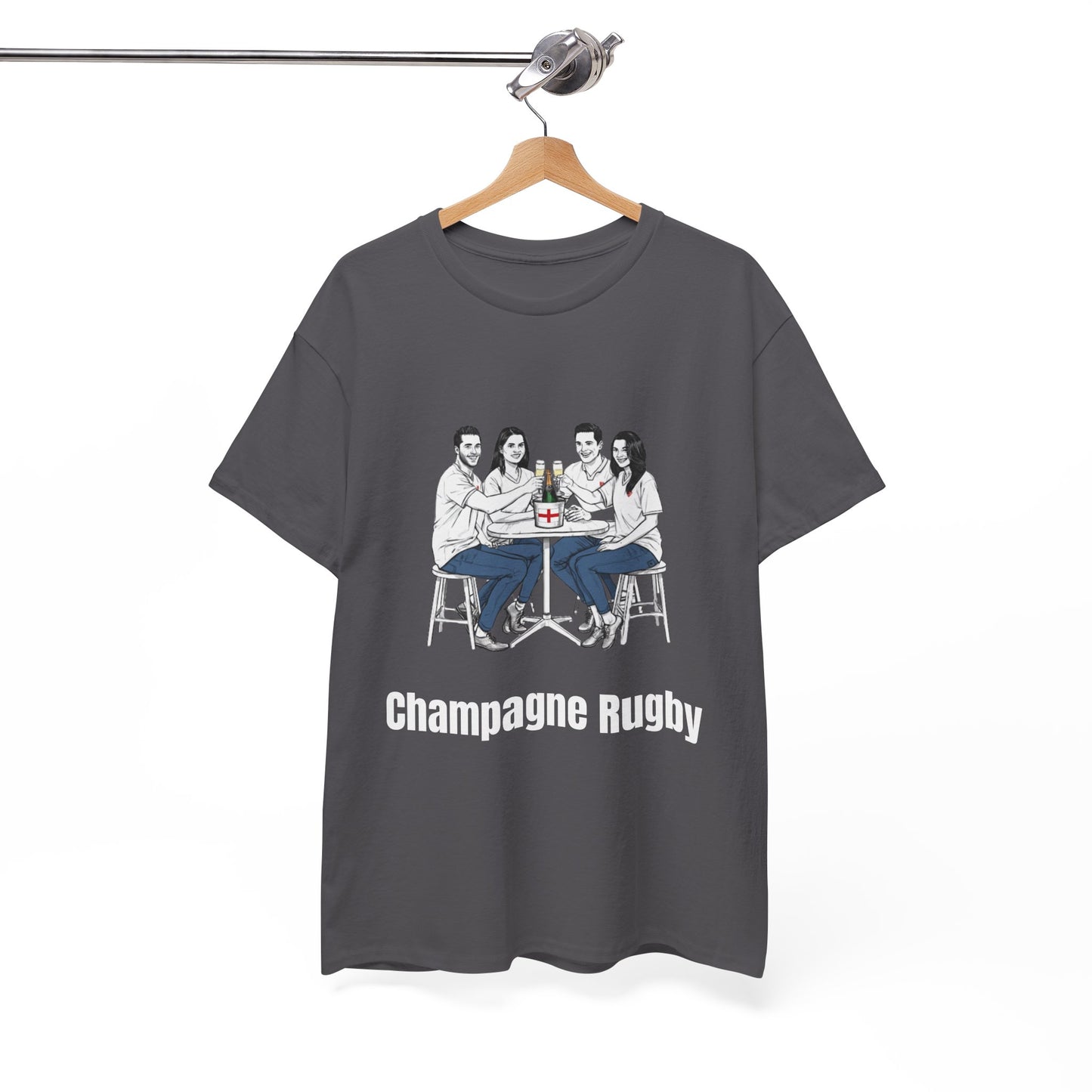 T-shirt de rugby champagne - Cadeau pour les supporters anglais du Tournoi des Six Nations