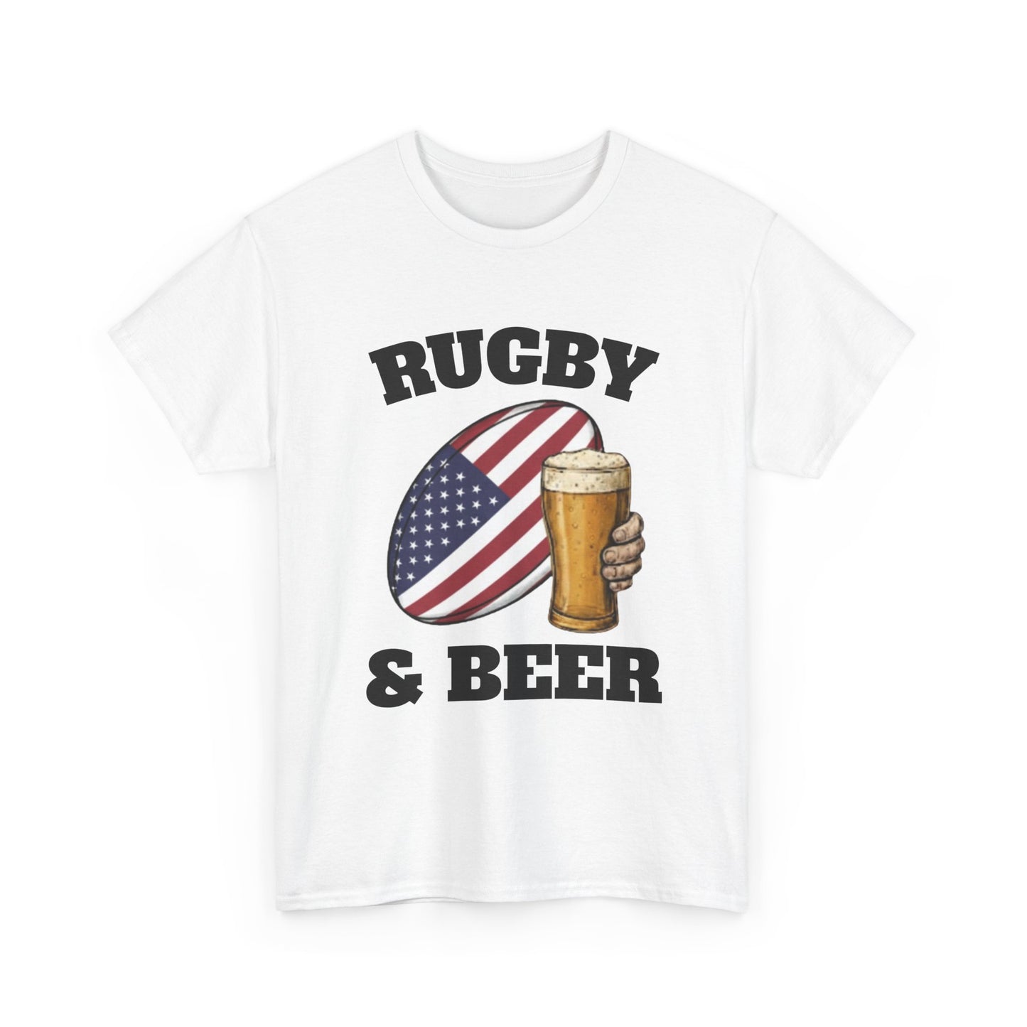 Rugby & Beer USA T-Shirt – American Rugby Fans Match Day Tee