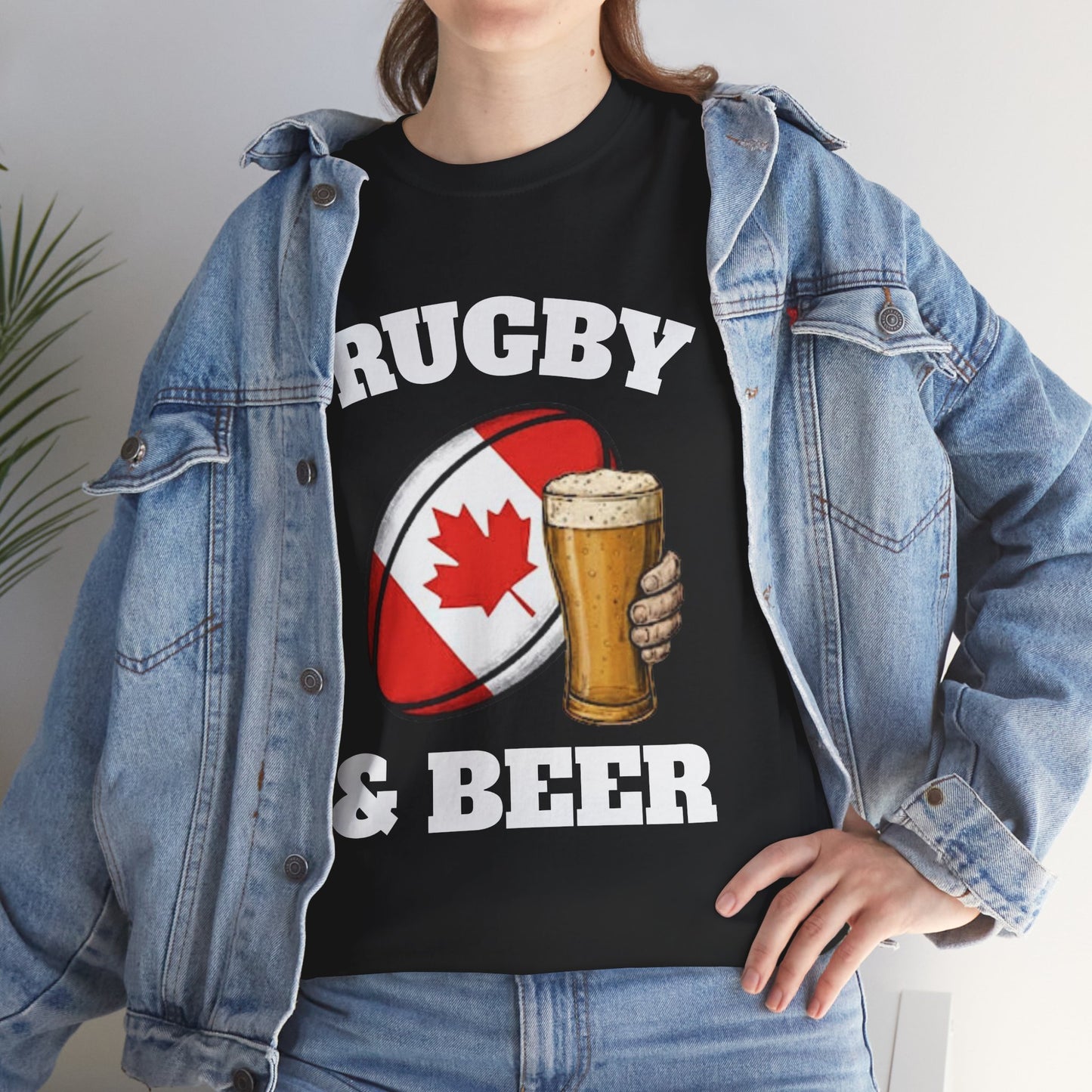 Rugby & Beer Canada T-Shirt – Canadian Rugby Fan Tee