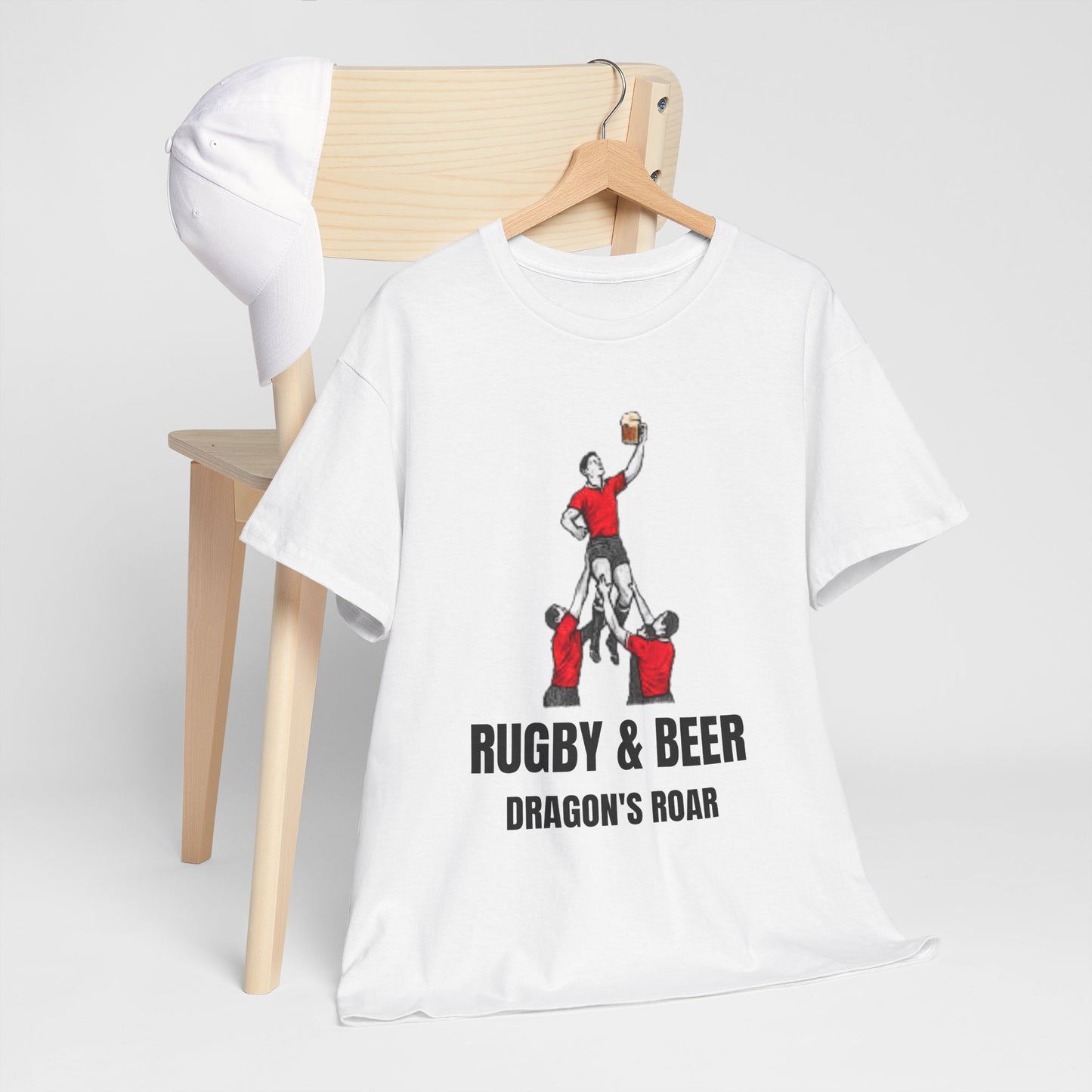 Dragon’s Roar Wales Rugby T-Shirt | Rugby & Beer Fan Tee