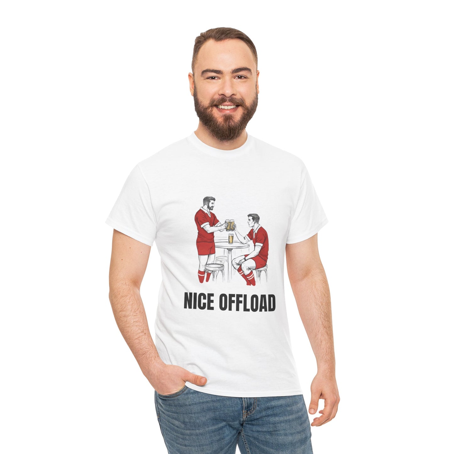 T-shirt « Nice Offload » pour supporter de rugby canadien | Rugby et bière