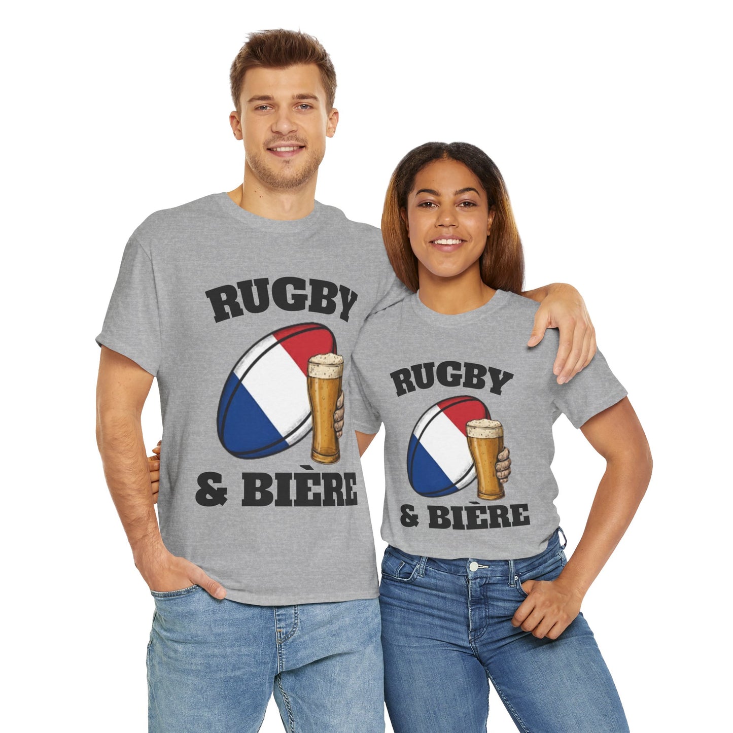 Rugby & Bière – T-shirt Supporter Rugby Français