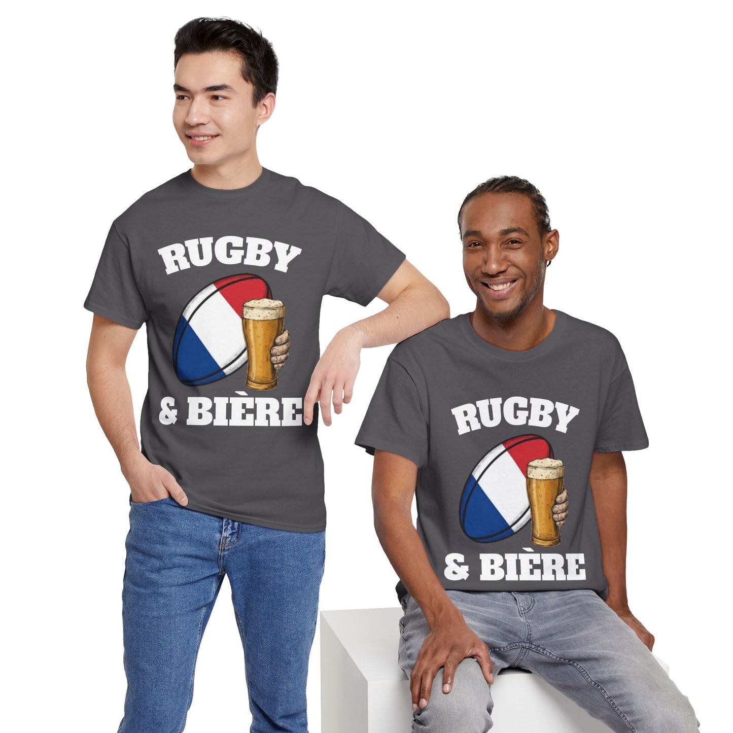 Rugby & Bière – T-shirt Supporter Rugby Français