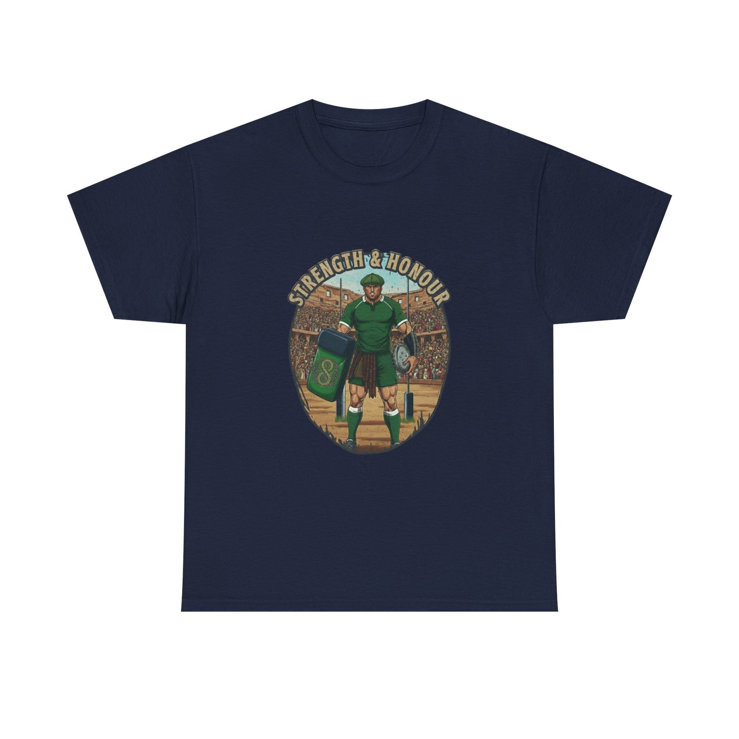 Rugby & Beer T-Shirt – Irish Celtic Warrior | Strength & Honour Tee for Ireland Rugby Fans