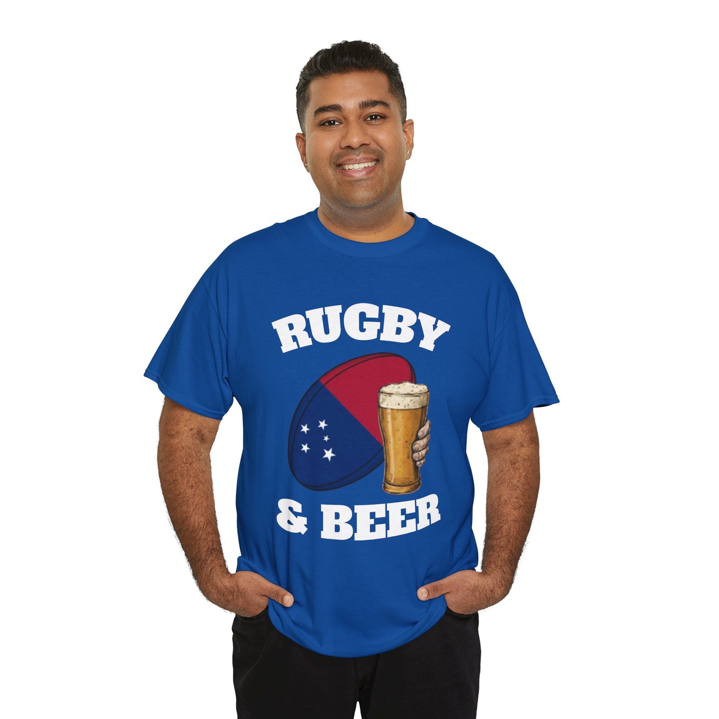 Rugby & Beer Samoa T-Shirt – Manu Samoa Rugby Fans Tee