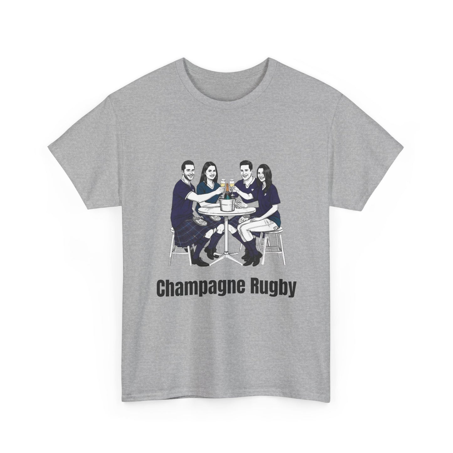 Champagne Rugby T-Shirt – Six Nations Scotland Fan Gift