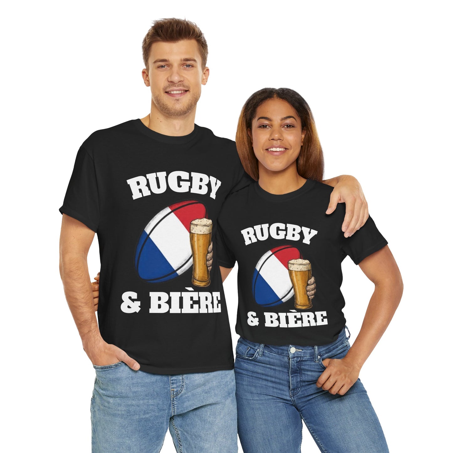 Rugby & Bière – T-shirt Supporter Rugby Français