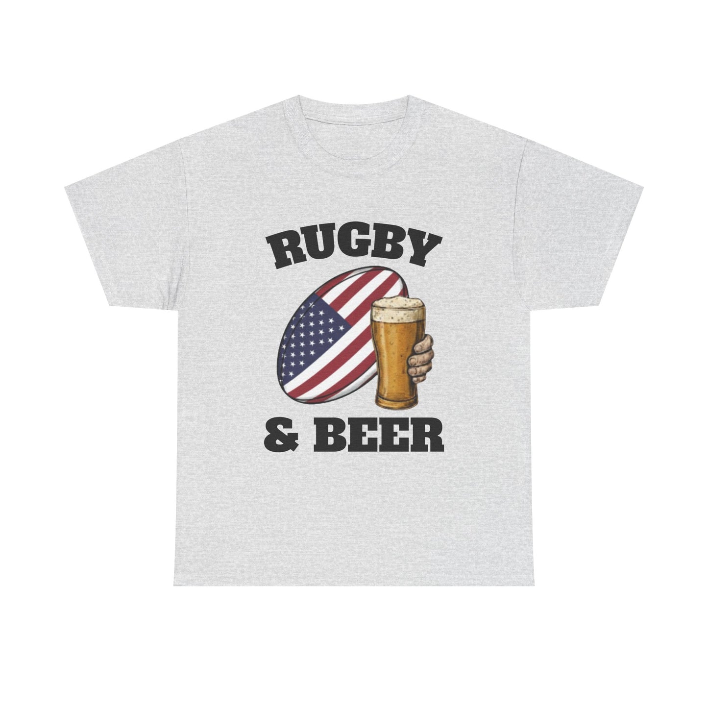 Rugby & Beer USA T-Shirt – American Rugby Fans Match Day Tee