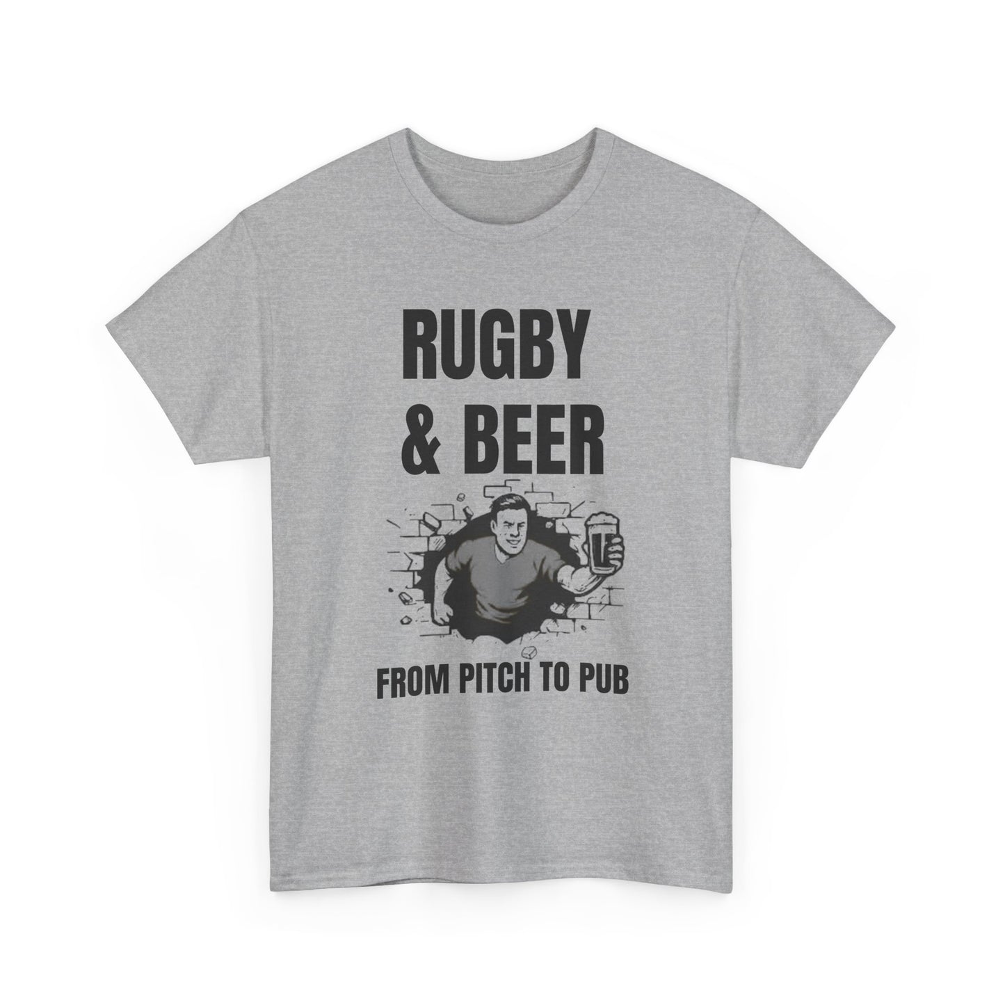 T-shirt Rugby et bière – Du terrain au pub | T-shirt des supporters anglais de rugby