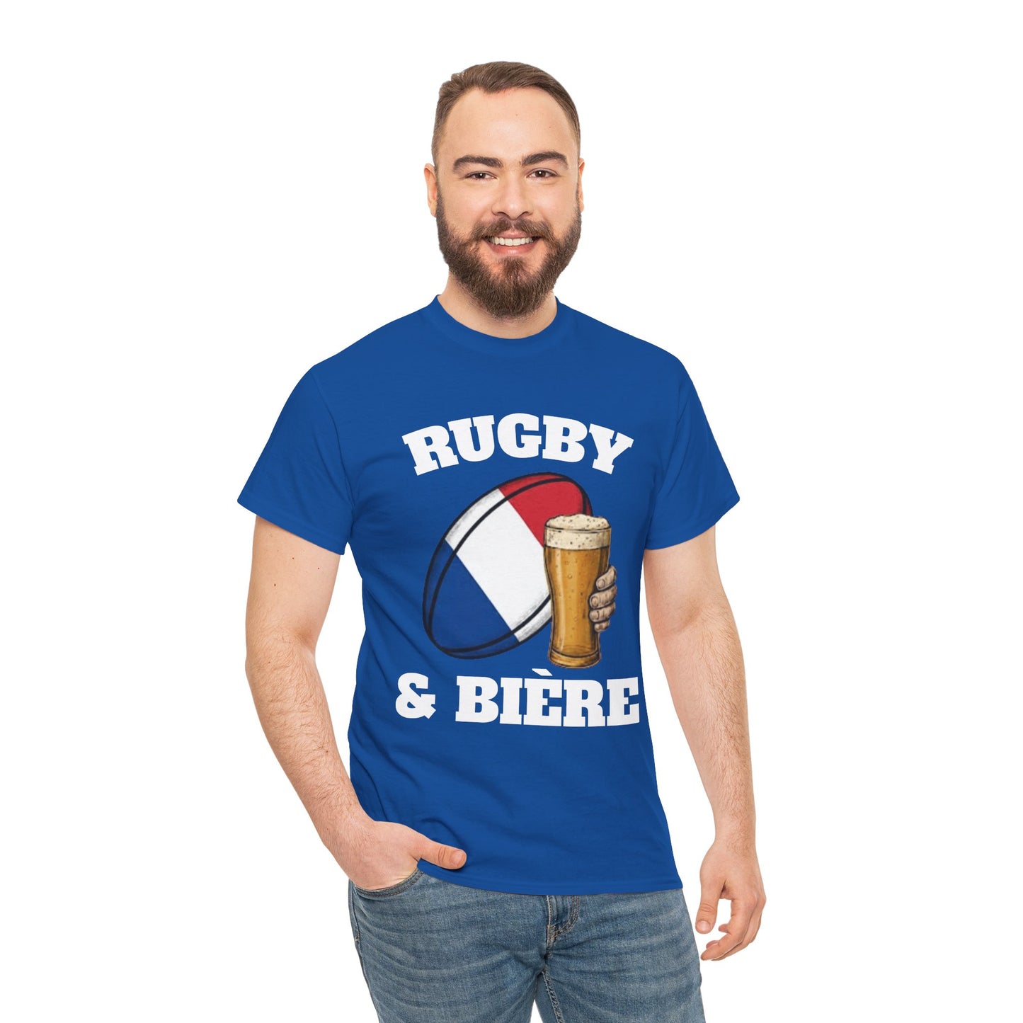 Rugby & Bière – T-shirt Supporter Rugby Français