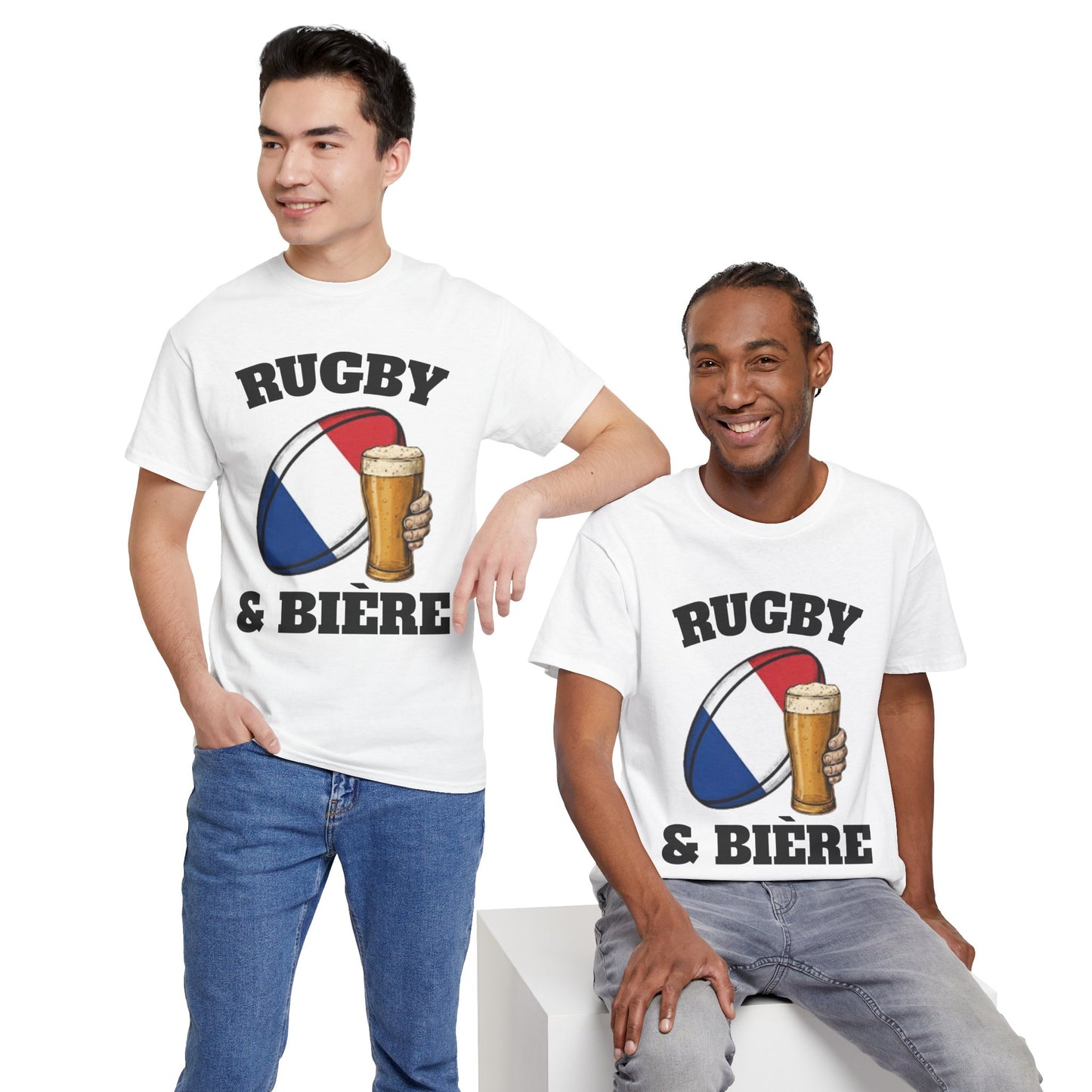 Rugby & Bière – T-shirt Supporter Rugby Français