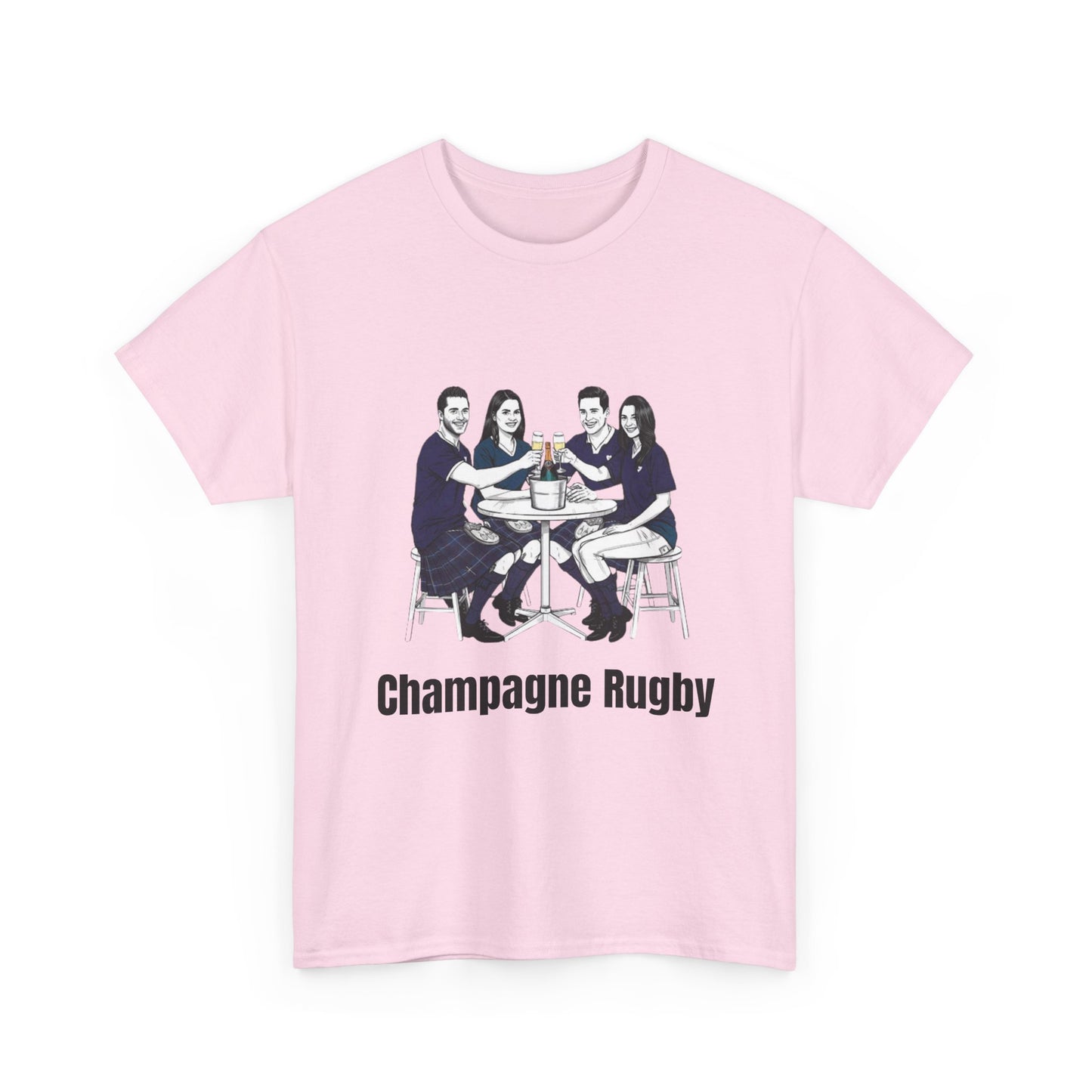 Champagne Rugby T-Shirt – Six Nations Scotland Fan Gift