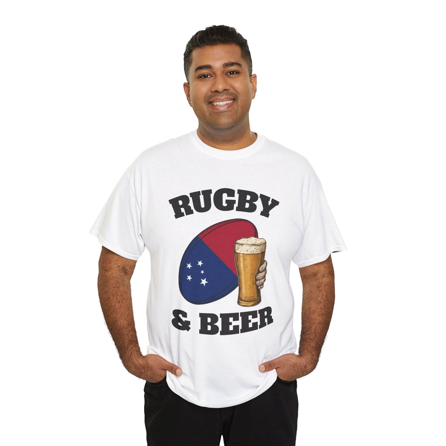 Rugby & Beer Samoa T-Shirt – Manu Samoa Rugby Fans Tee