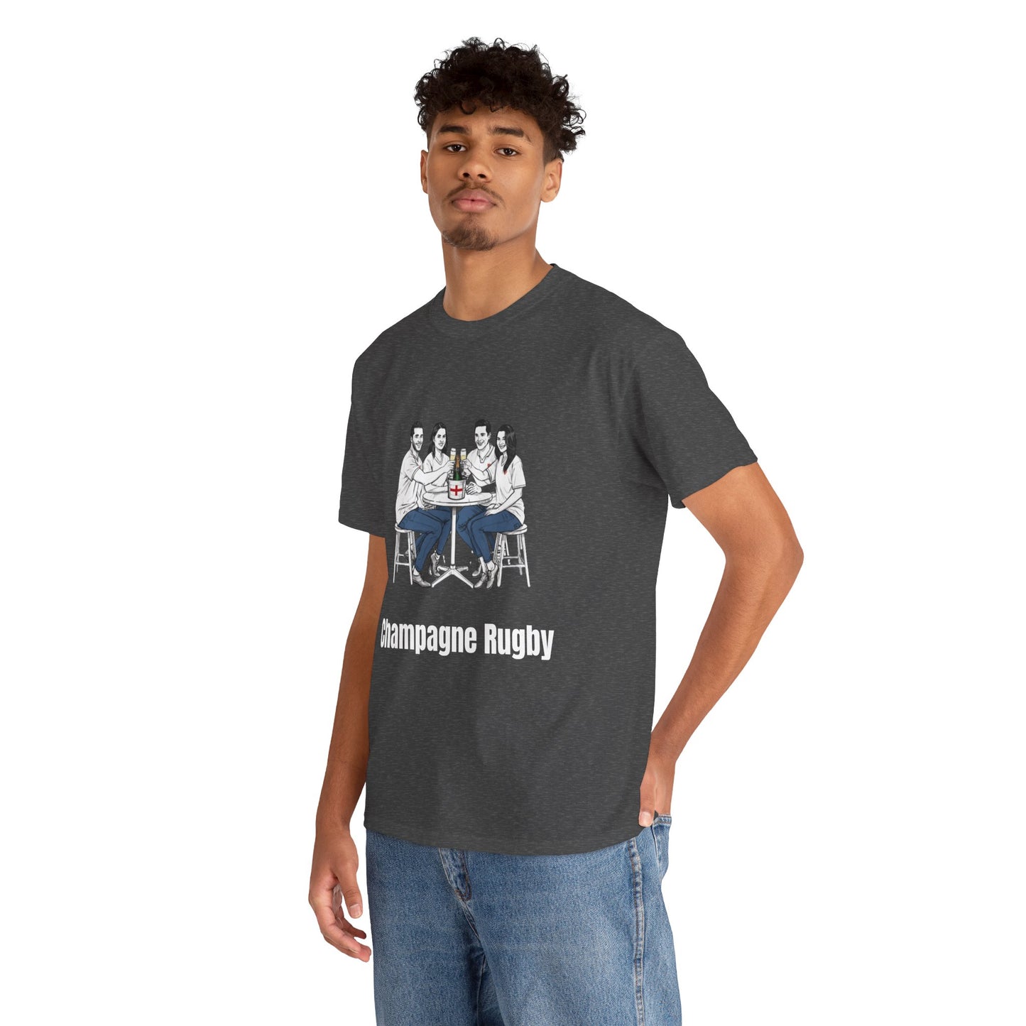 T-shirt de rugby champagne - Cadeau pour les supporters anglais du Tournoi des Six Nations
