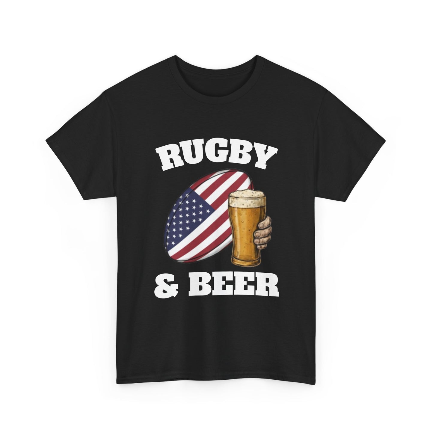 Rugby & Beer USA T-Shirt – American Rugby Fans Match Day Tee