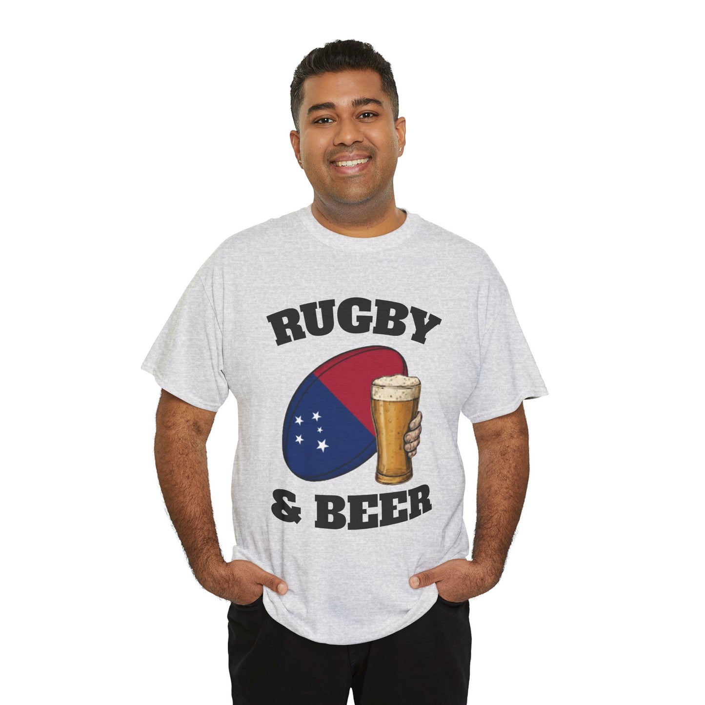 Rugby & Beer Samoa T-Shirt – Manu Samoa Rugby Fans Tee