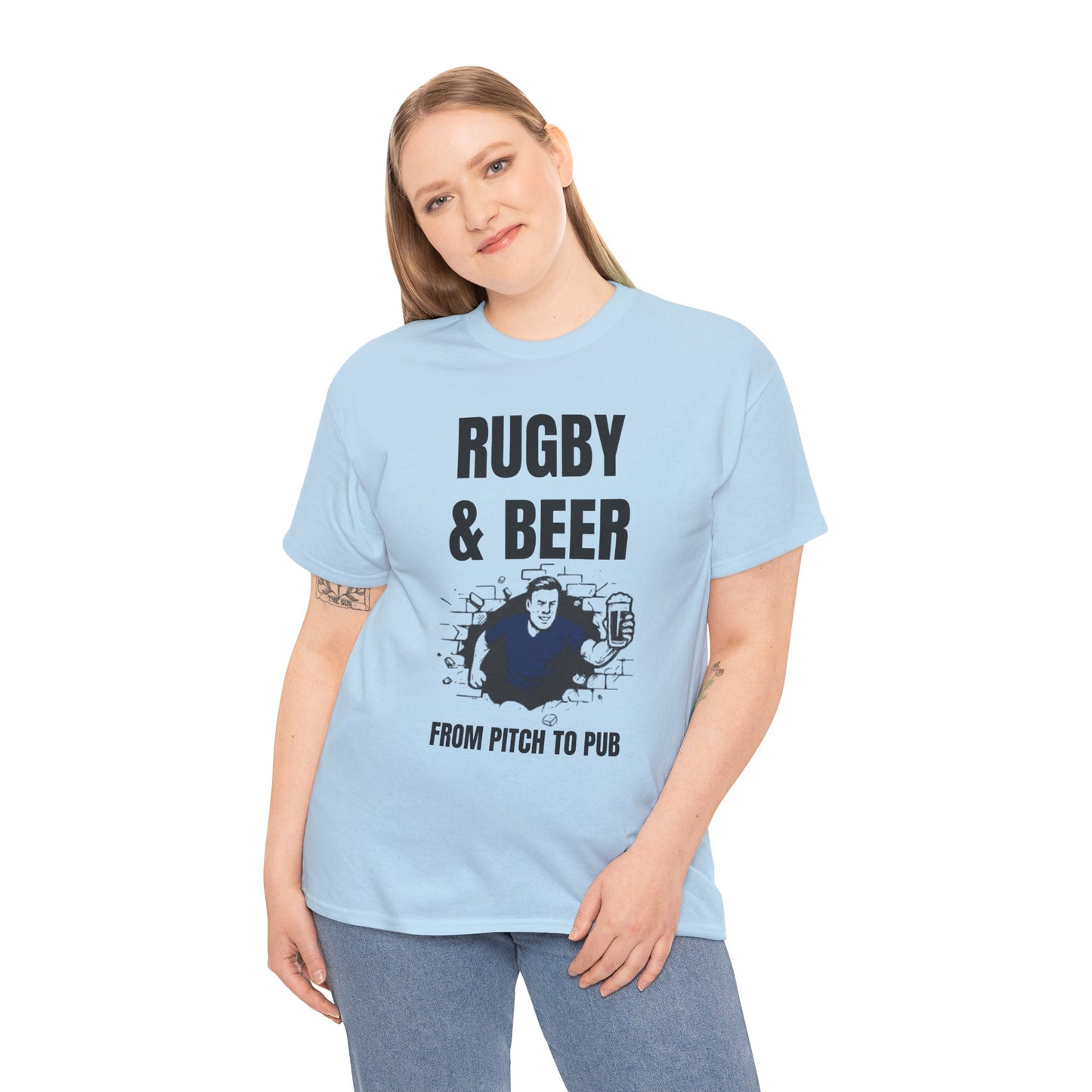 T-shirt Rugby et bière – Du terrain au pub | T-shirt des supporters de rugby écossais