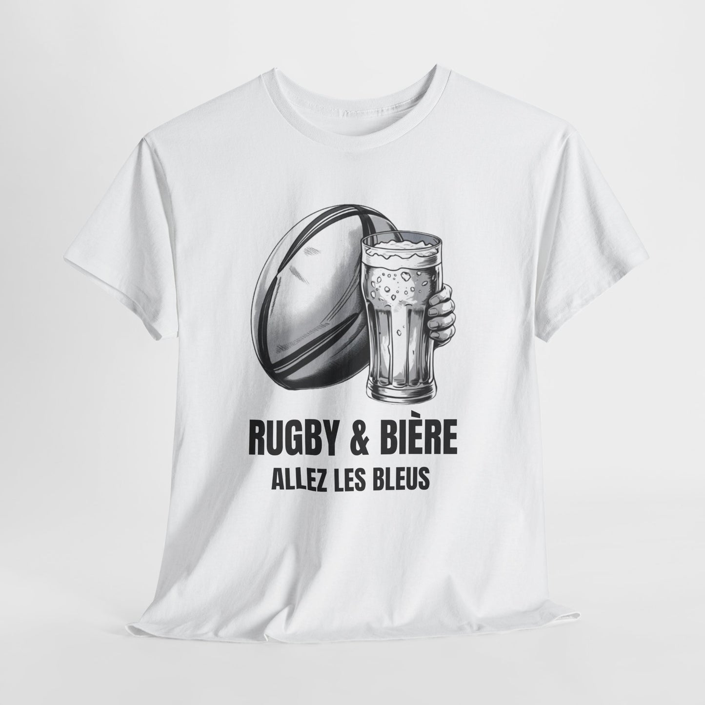 Rugby & Beer “Allez Les Bleus” T-Shirt – France Rugby Fan Matchday Gift