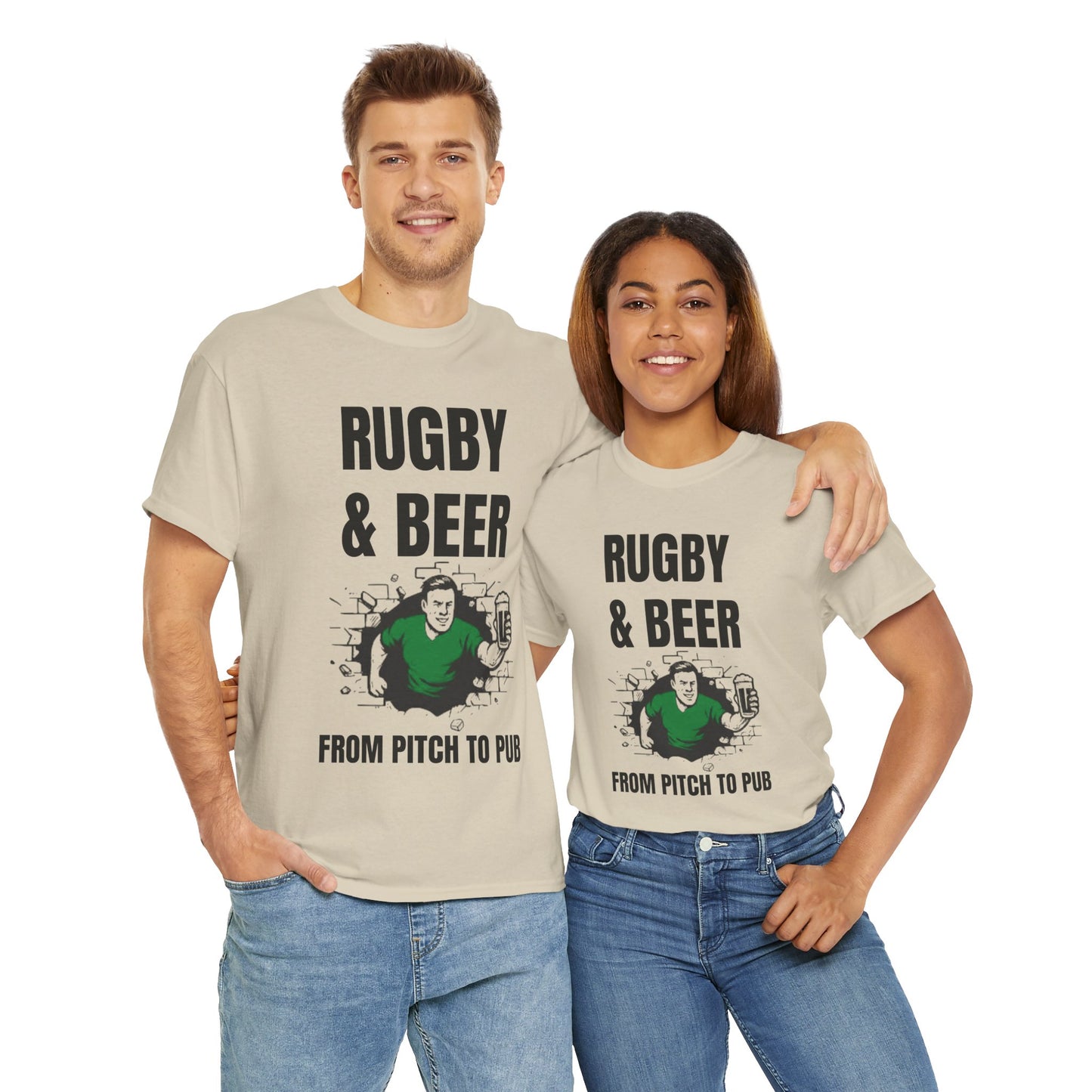 T-shirt Rugby et bière – Du terrain au pub | T-shirt des supporters irlandais de rugby
