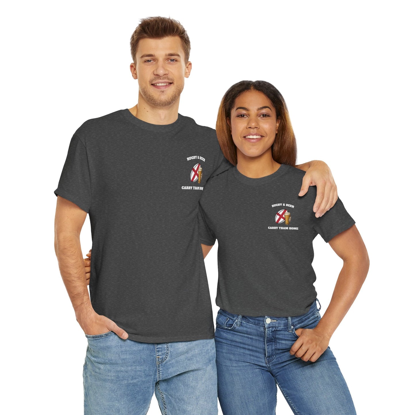 England Rugby & Beer T-Shirt – Carry Them Home | English Rugby Fan Shirt - Rugby & Beer