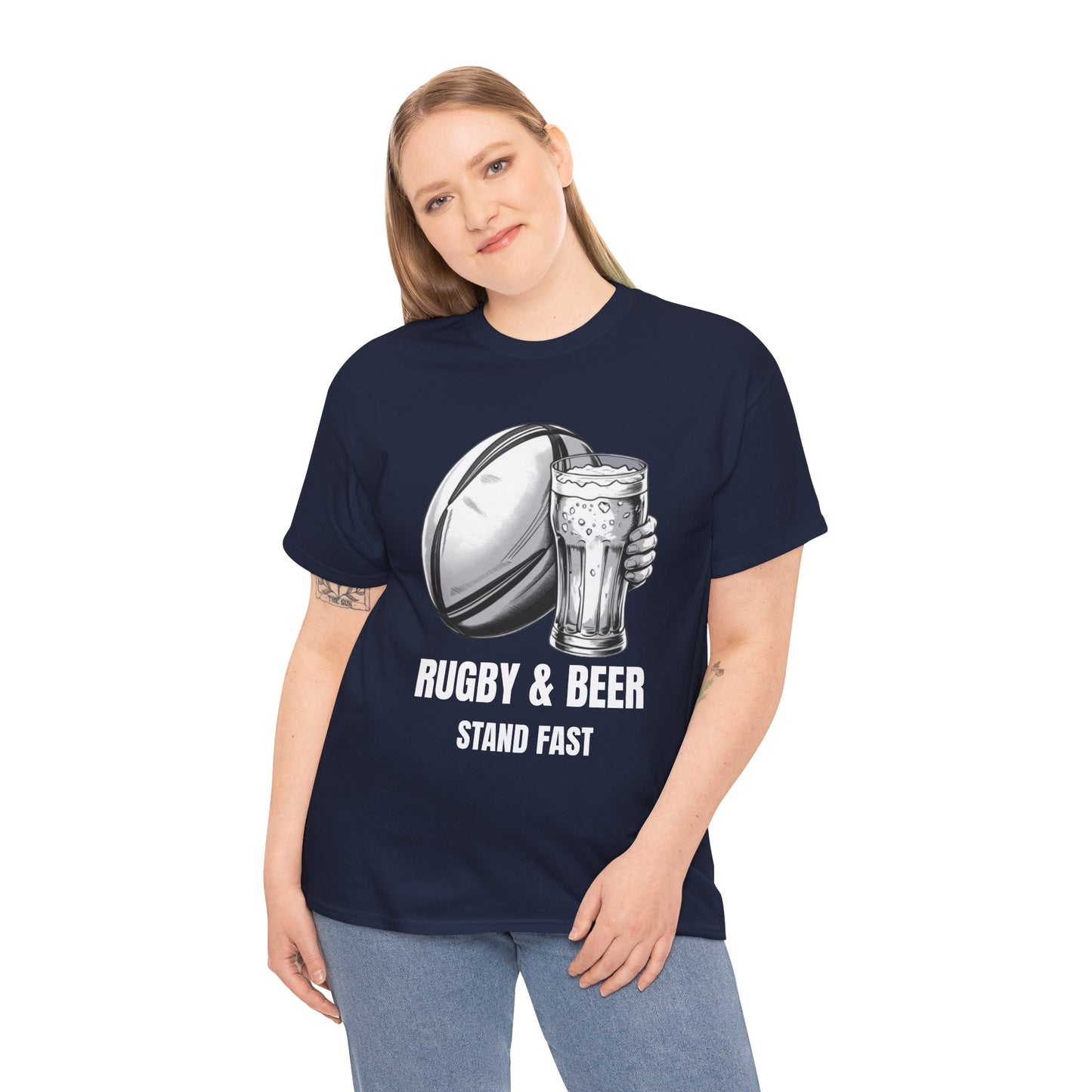 Rugby & Beer “Stand Fast” T-Shirt – Scotland Rugby Fan Matchday Gift