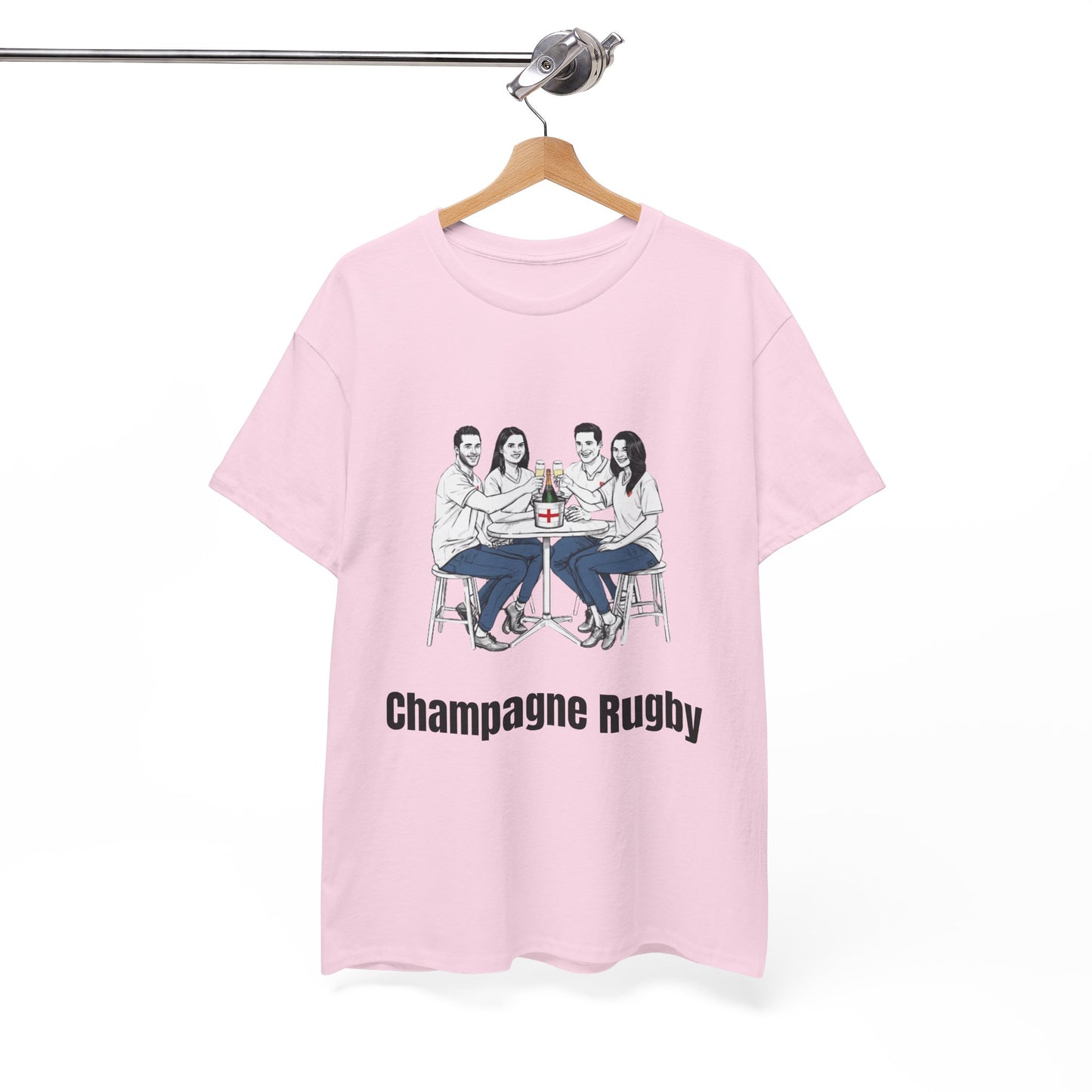 T-shirt de rugby champagne - Cadeau pour les supporters anglais du Tournoi des Six Nations