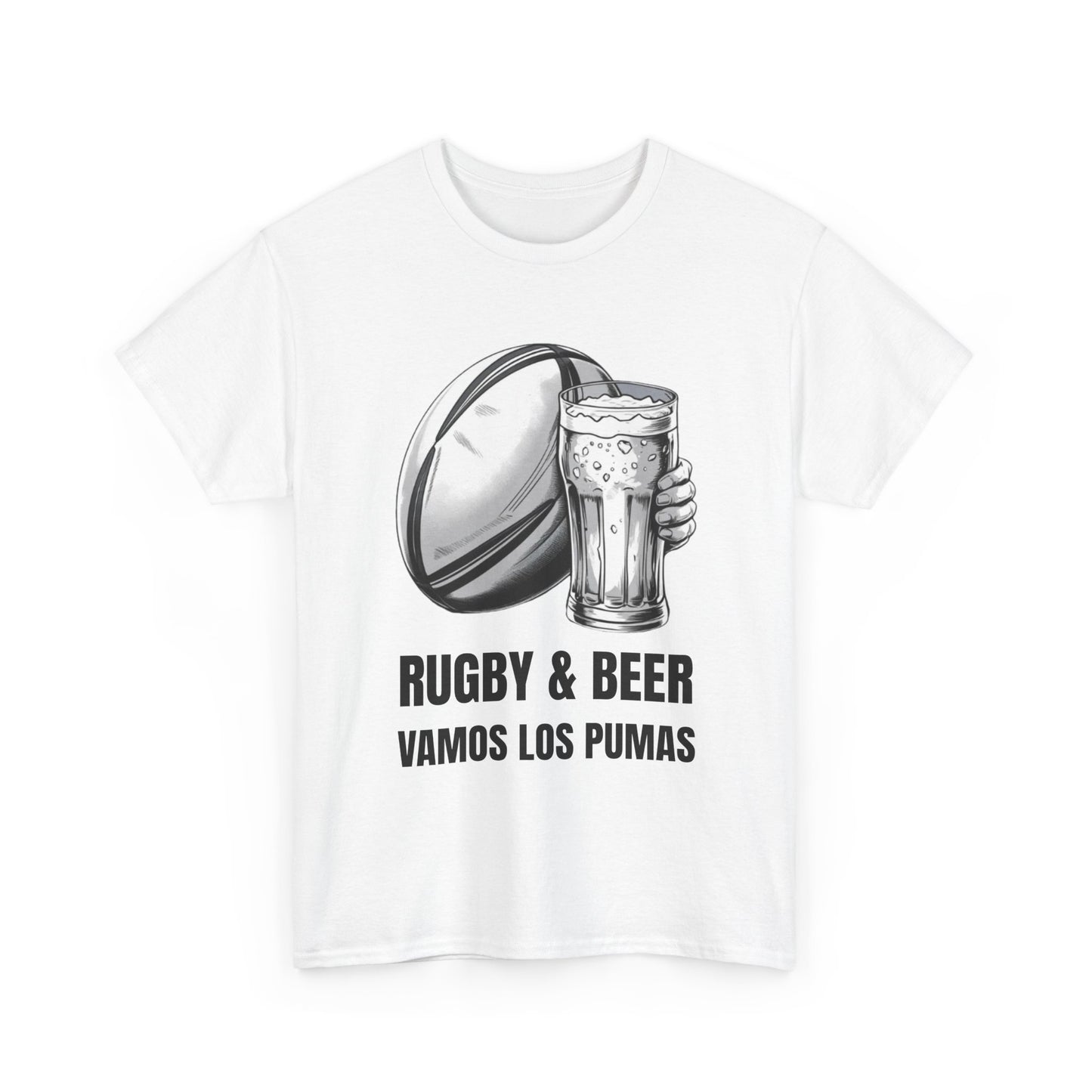 Rugby & Beer ¨Vamos Los Pumas¨ T-Shirt - Argentinian Rugby Fan Matchday Gift