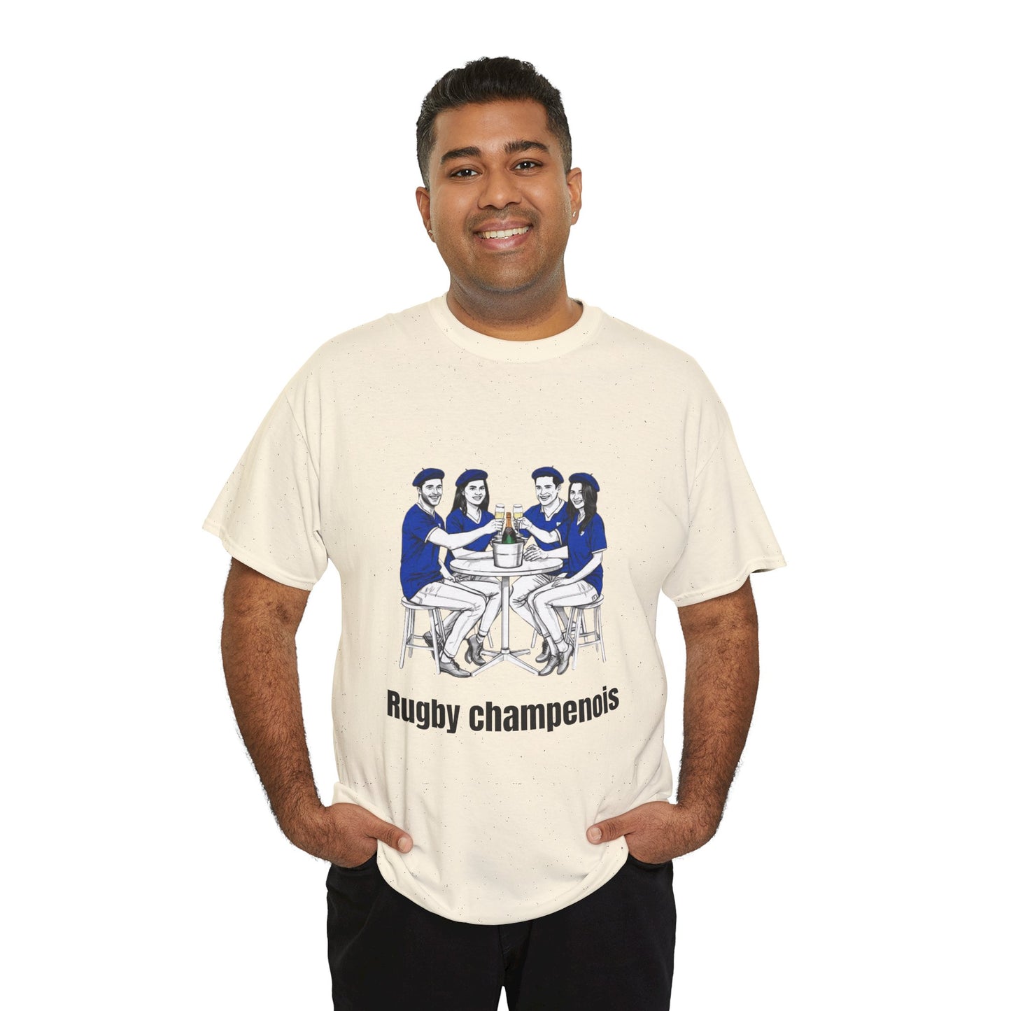 Champagne Rugby T-shirt - French Rubgy Fan Gift