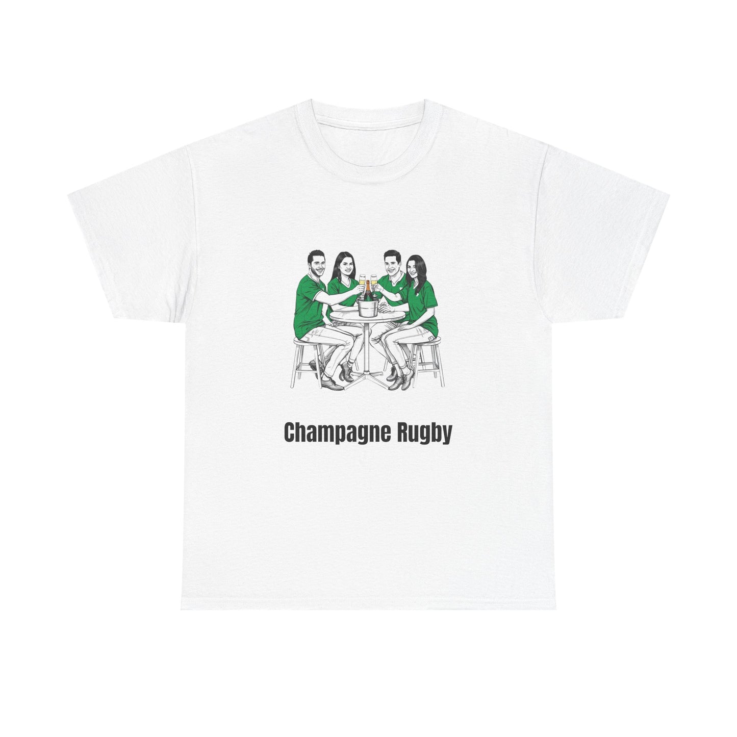 Champagne Rugby T-Shirt – Irish Rugby Fan Gift