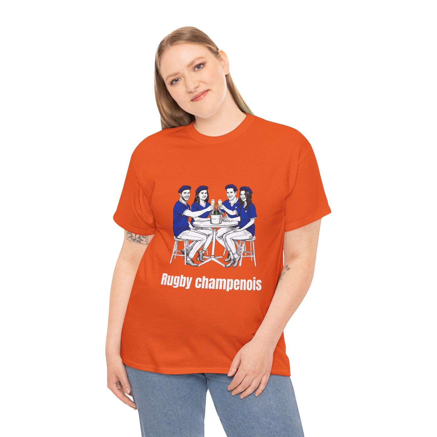 Champagne Rugby T-shirt - French Rubgy Fan Gift