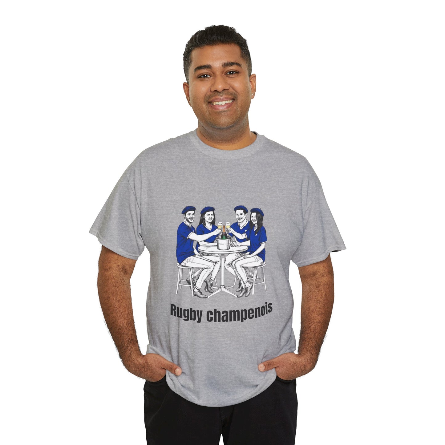 Champagne Rugby T-shirt - French Rubgy Fan Gift