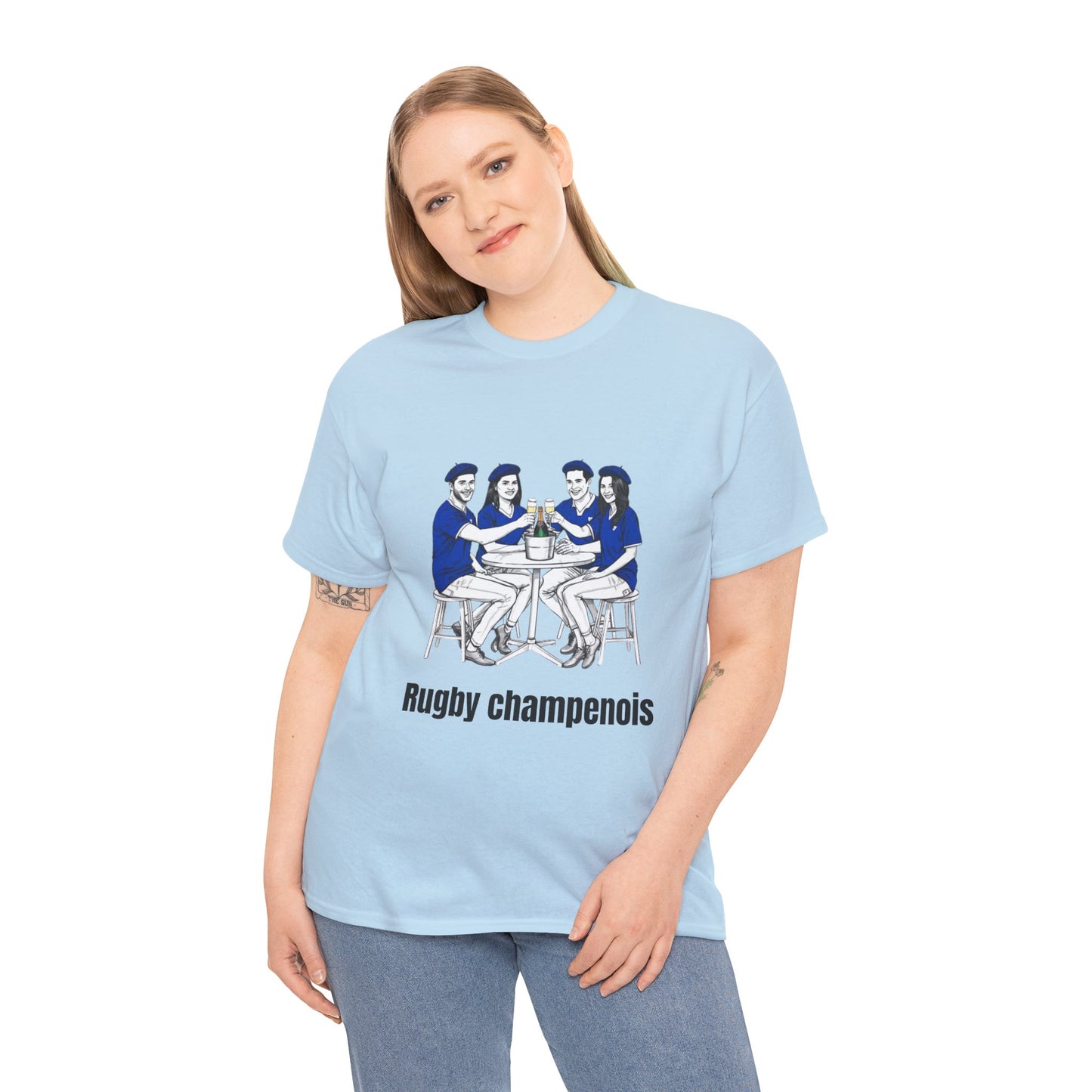 Champagne Rugby T-shirt - French Rubgy Fan Gift