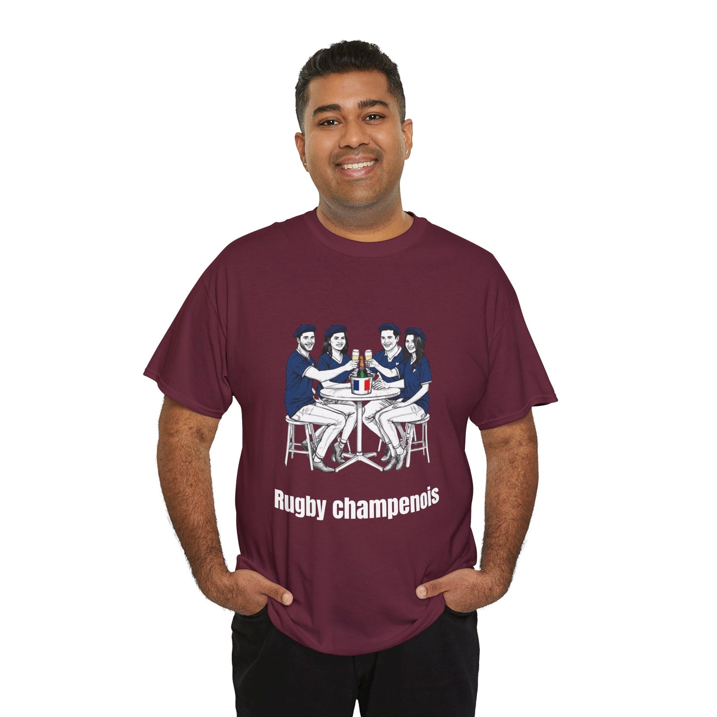 Champagne Rugby T-shirt - French Rubgy Fan Gift