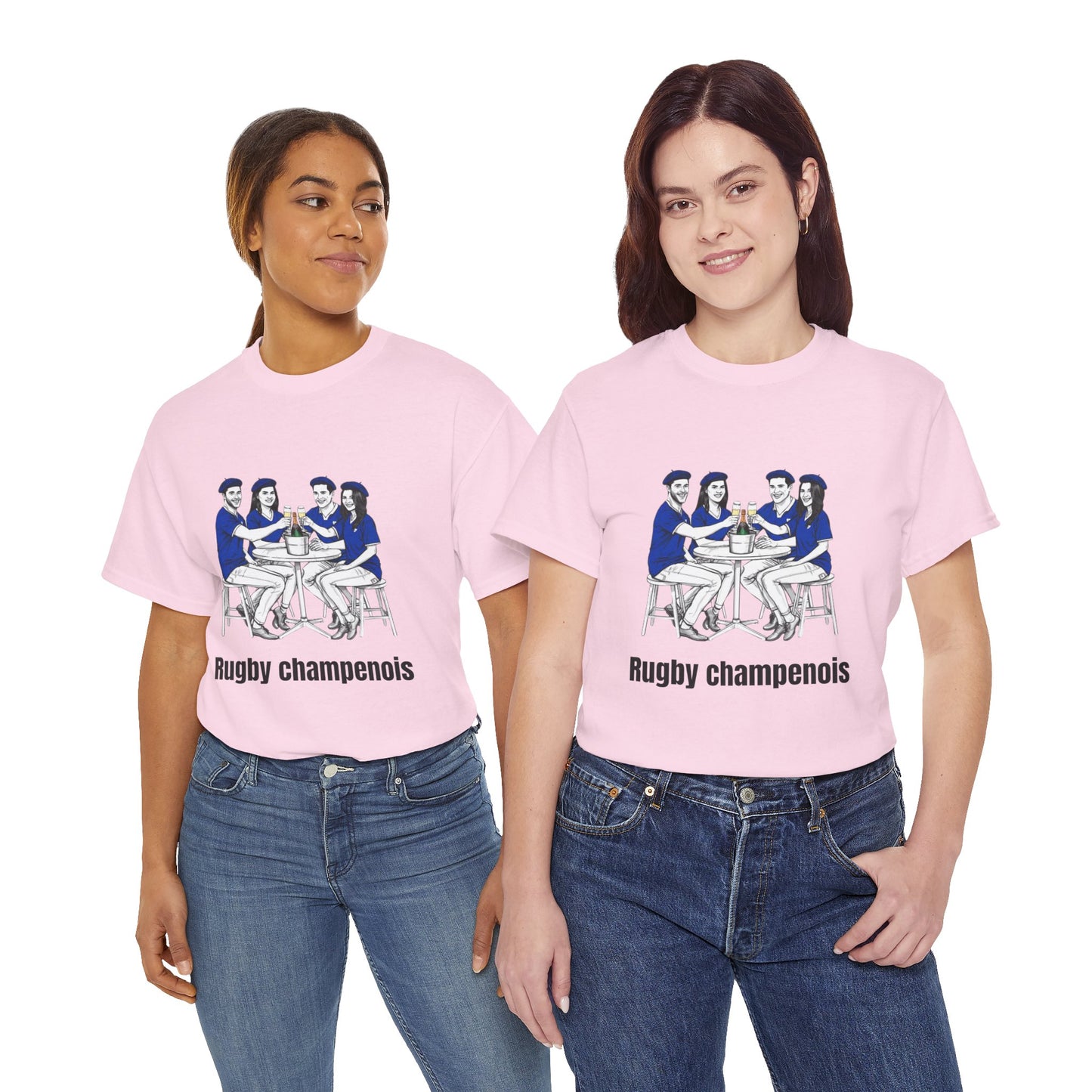 Champagne Rugby T-shirt - French Rubgy Fan Gift