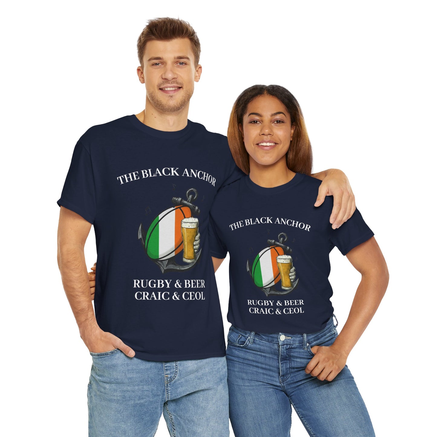 Personalized Rugby & Beer Tee - The Black Anchor