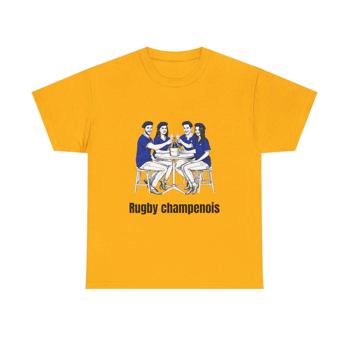 Champagne Rugby T-shirt - French Rubgy Fan Gift