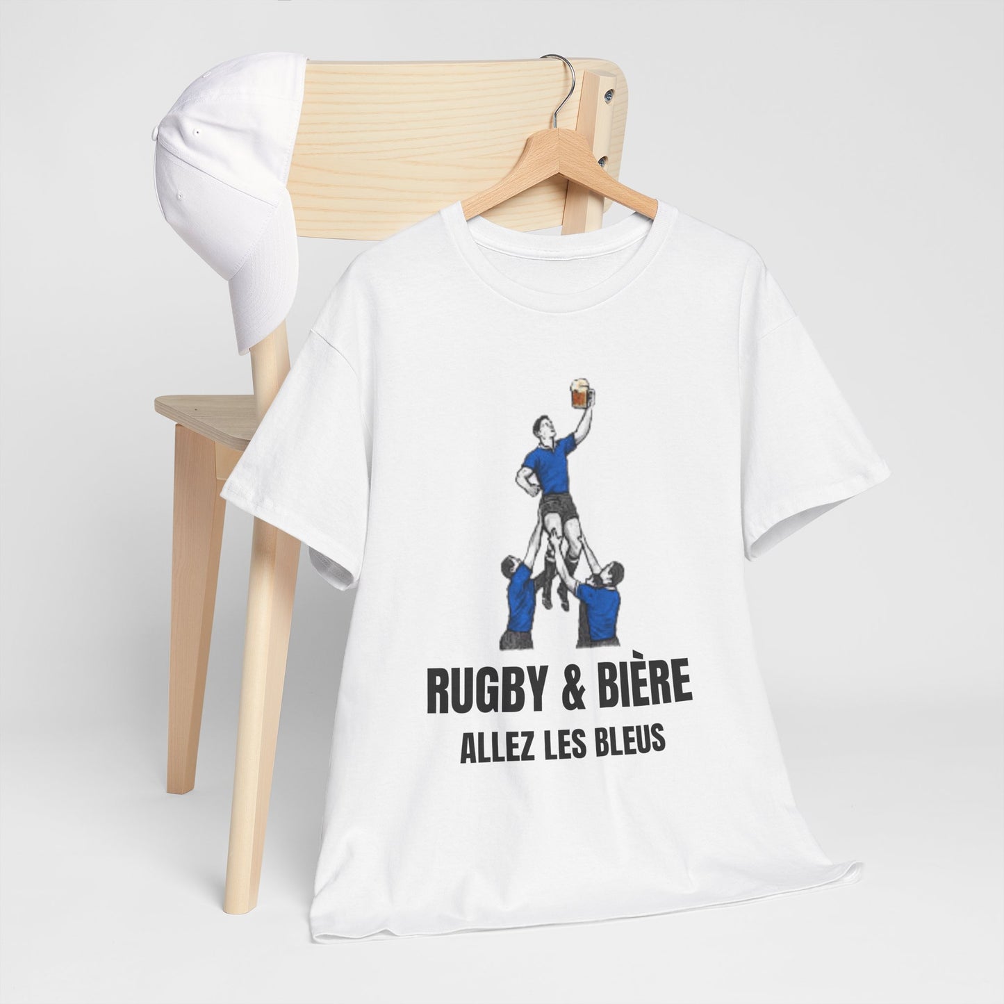 Allez Les Bleus France Rugby T-Shirt | Rugby & Bière Fan Tee