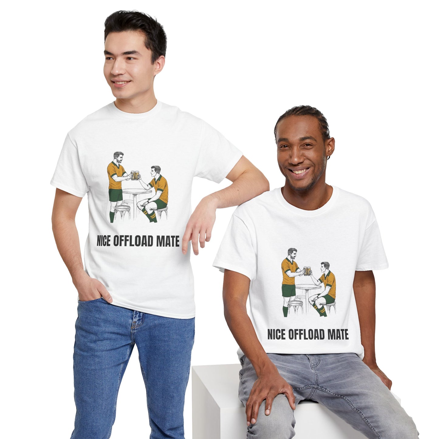 Nice Offload – Australia Rugby Fan T-Shirt | Rugby & Beer