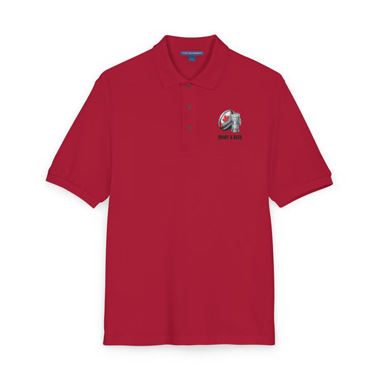 Embroidered Unisex Polo Shirt, Casual Wear, Elegant Style, Gift for Him/Her, Summer Essentials, Personalized Apparel