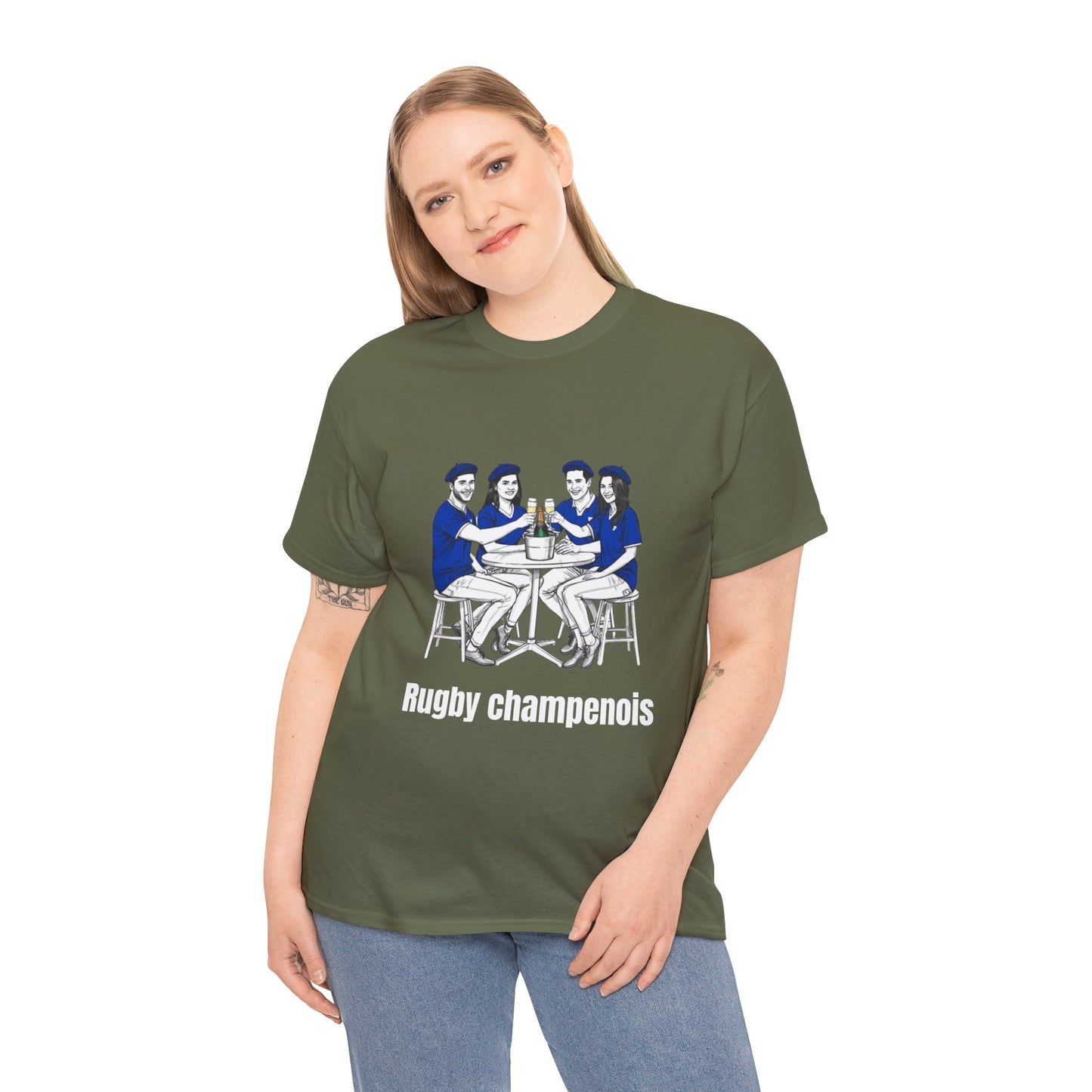 Champagne Rugby T-shirt - French Rubgy Fan Gift