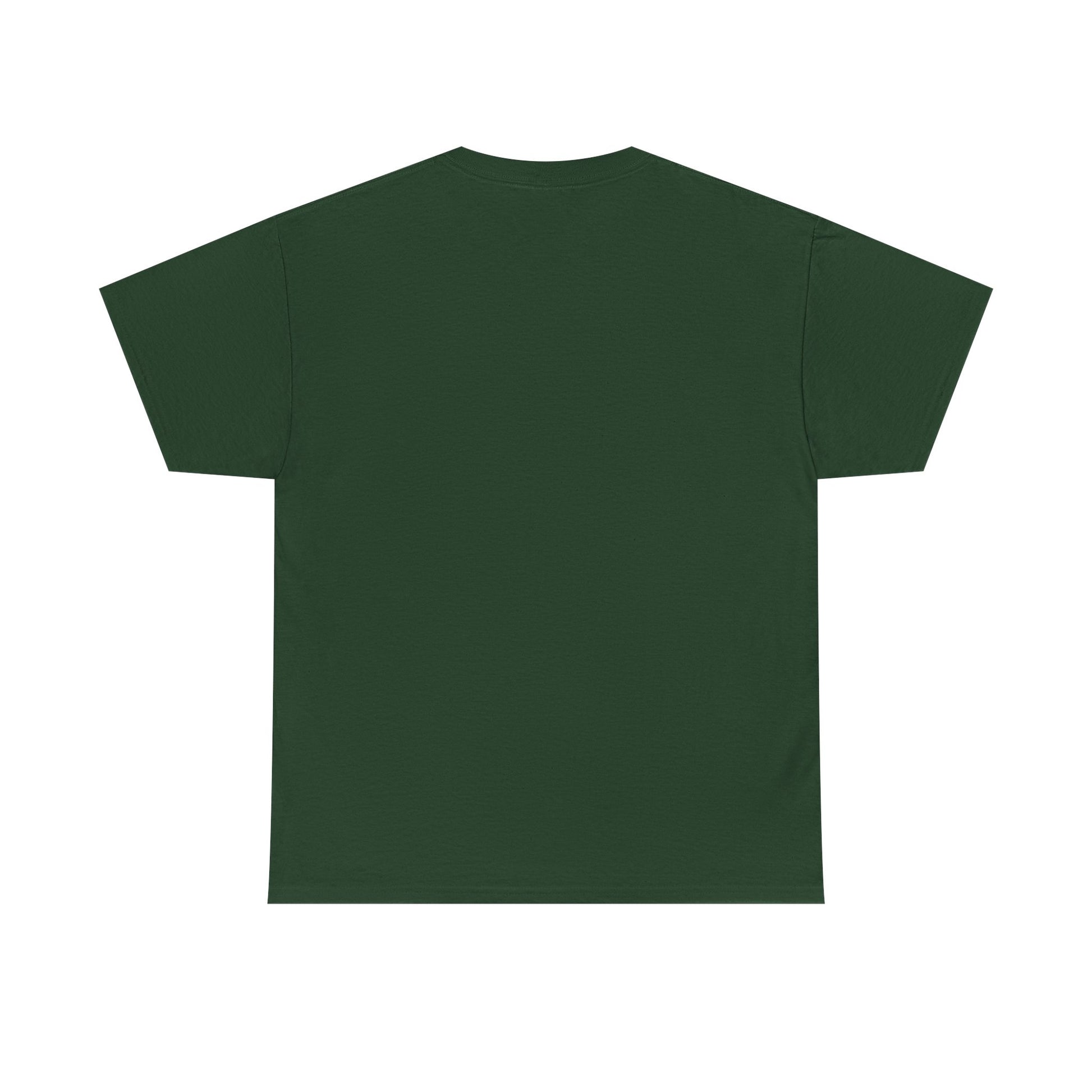 Green t-shirt on a white background