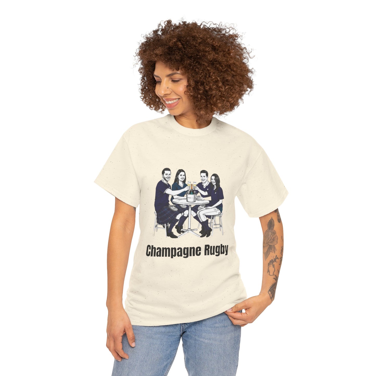 T-shirt de rugby champagne – Cadeau pour les supporters du Tournoi des Six Nations en Écosse