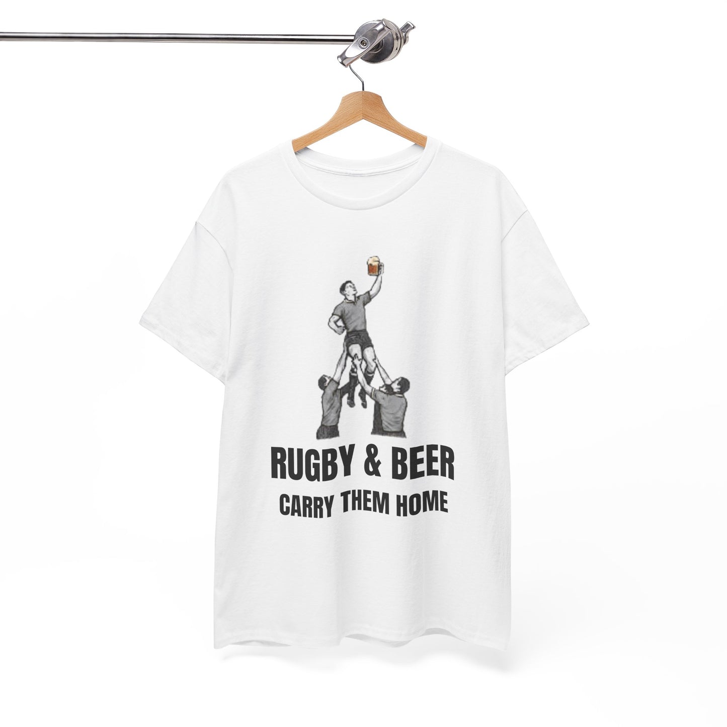 Carry Them Home England Rugby T-Shirt | Rugby & Beer Fan Tee