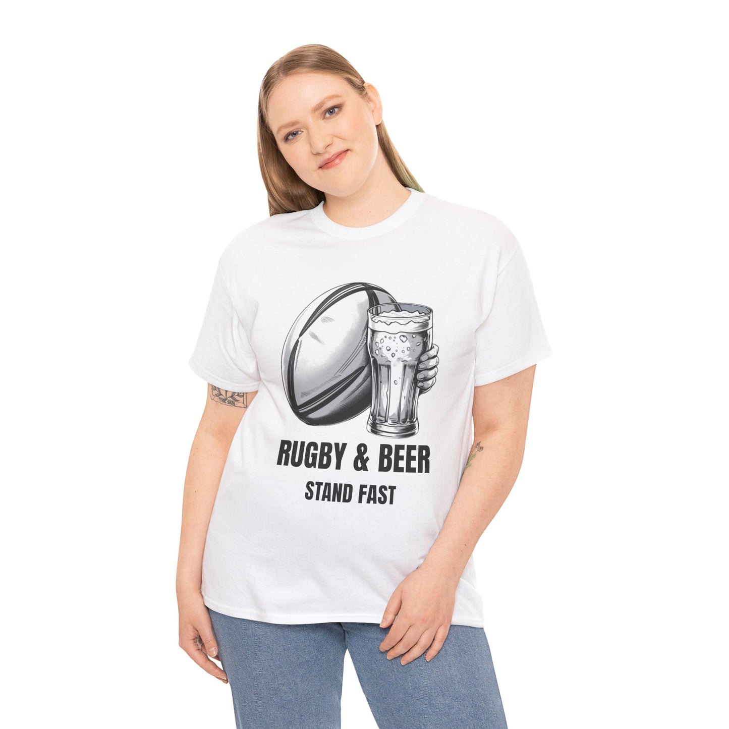 Rugby & Beer “Stand Fast” T-Shirt – Scotland Rugby Fan Matchday Gift